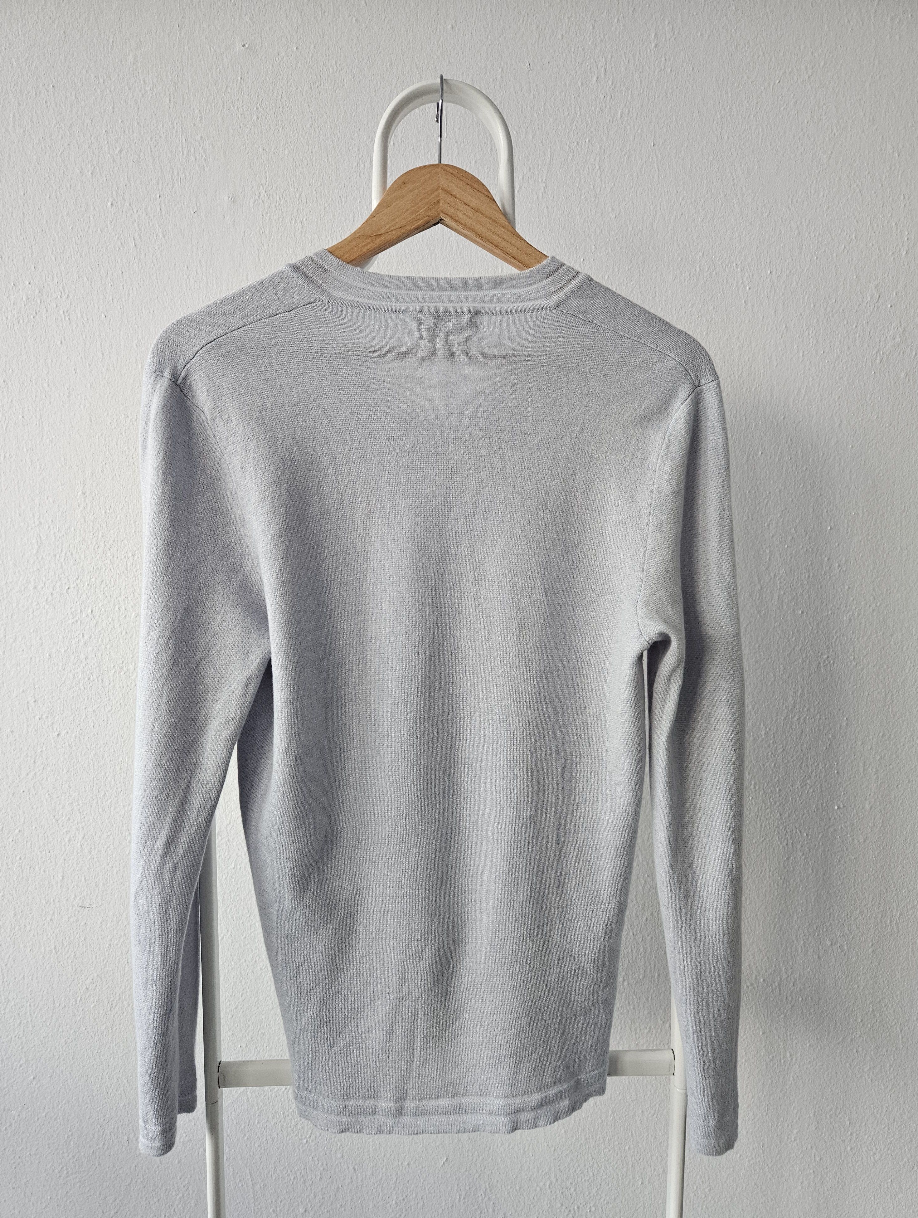 Hermes Vintage Hermes cashmere cotton blend v neck pullover Size M / US 6-8 / IT 42-44 - 2 Thumbnail