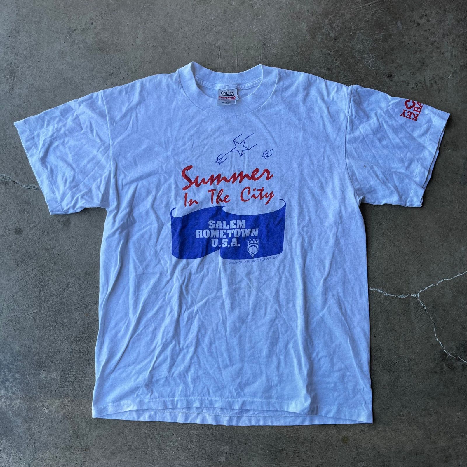 Vintage VINTAGE SALEM OREGON USA SHIRT GRAPHIC WHITE TEE XL 90S Size US XL / EU 56 / 4 - 1 Thumbnail