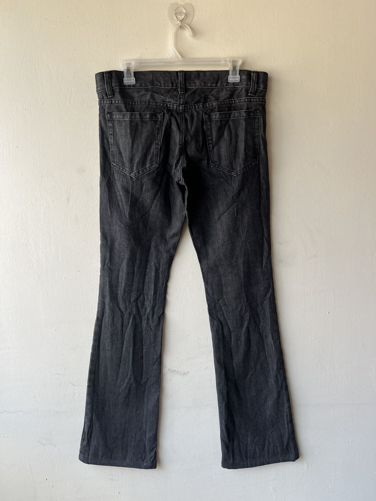 5351 POUR LES HOMMES 5351 Pour Les Hommes Black Denim Flare Jeans Size US 31 - 3 Thumbnail