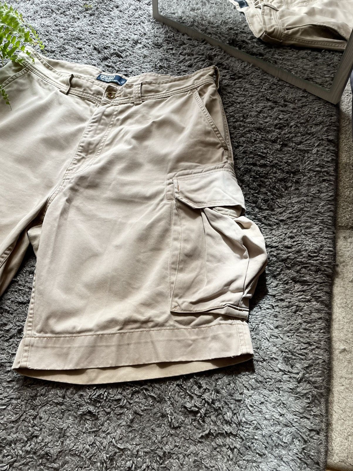 Polo Ralph Lauren × Vintage Polo Ralph Lauren Shorts Streetwear Vintage Rare Logo Cargo Size US 34 / EU 50 - 13 Thumbnail