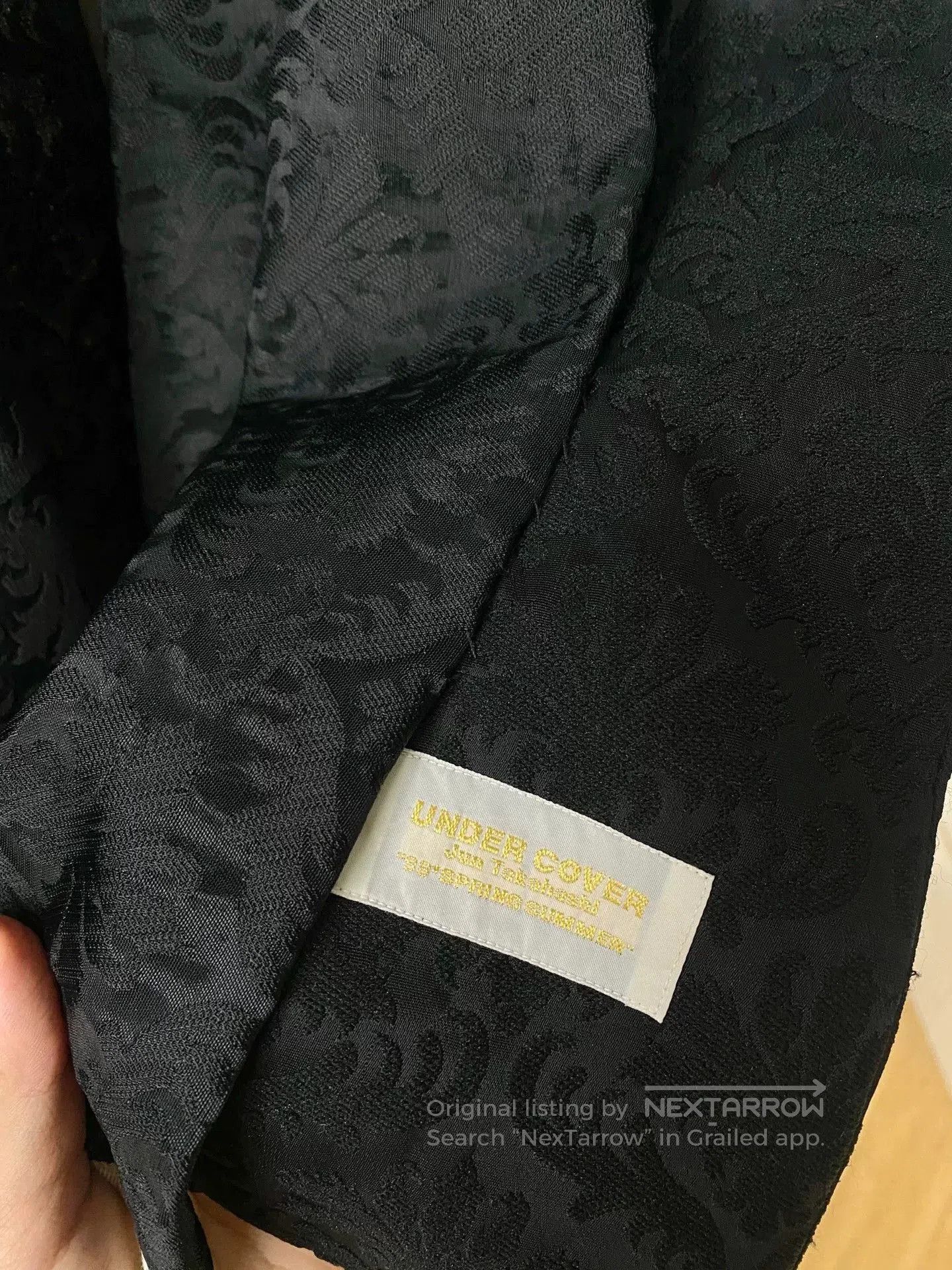 Comme des Garcons undercover wet summer jacquard satin coat. Size S / US 4 / IT 40 - 5 Thumbnail