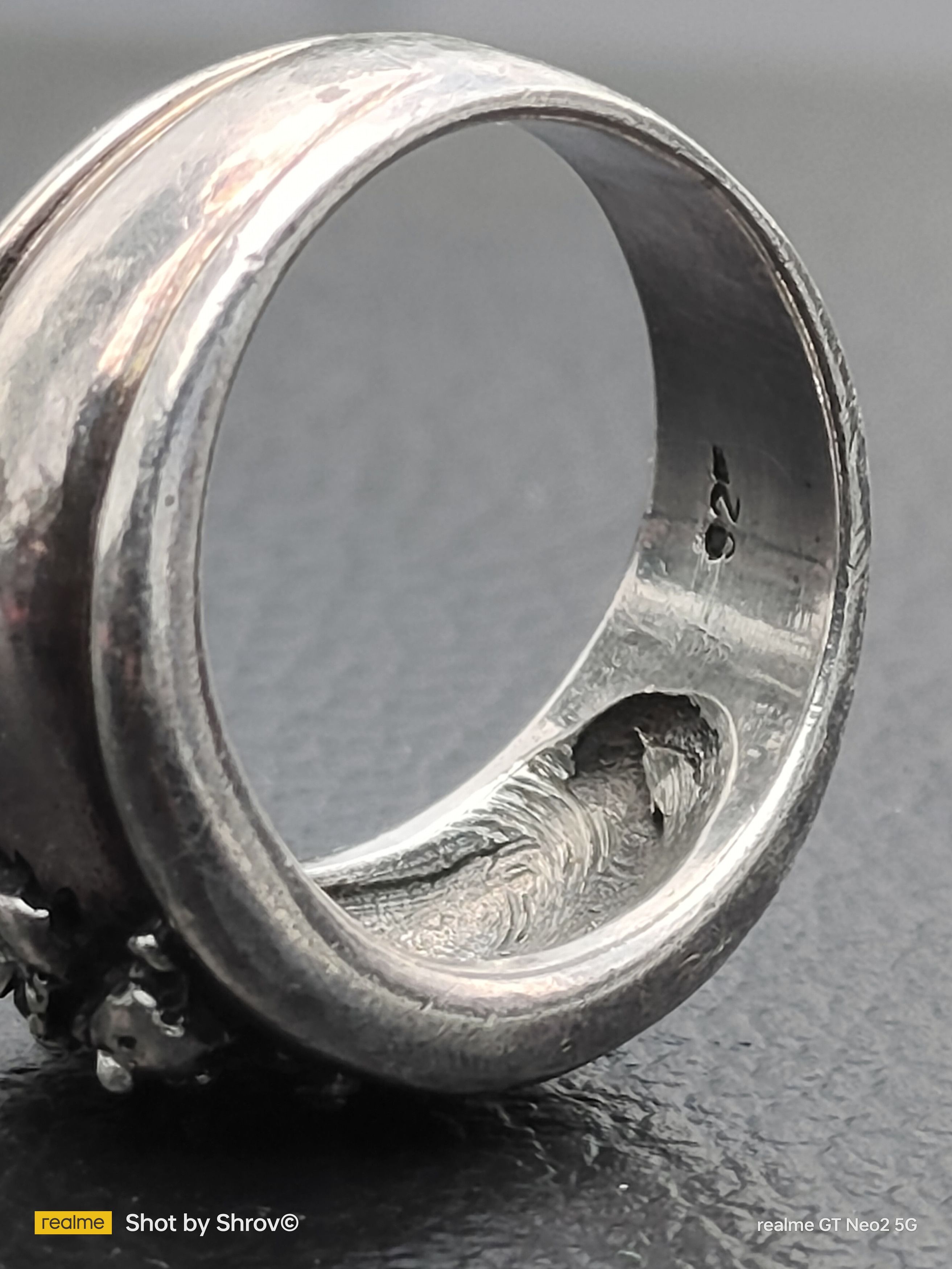 Vintage Grateful Dead Dancing Bear Vintage Ring Sterling Silver 925 Size ONE SIZE - 3 Thumbnail