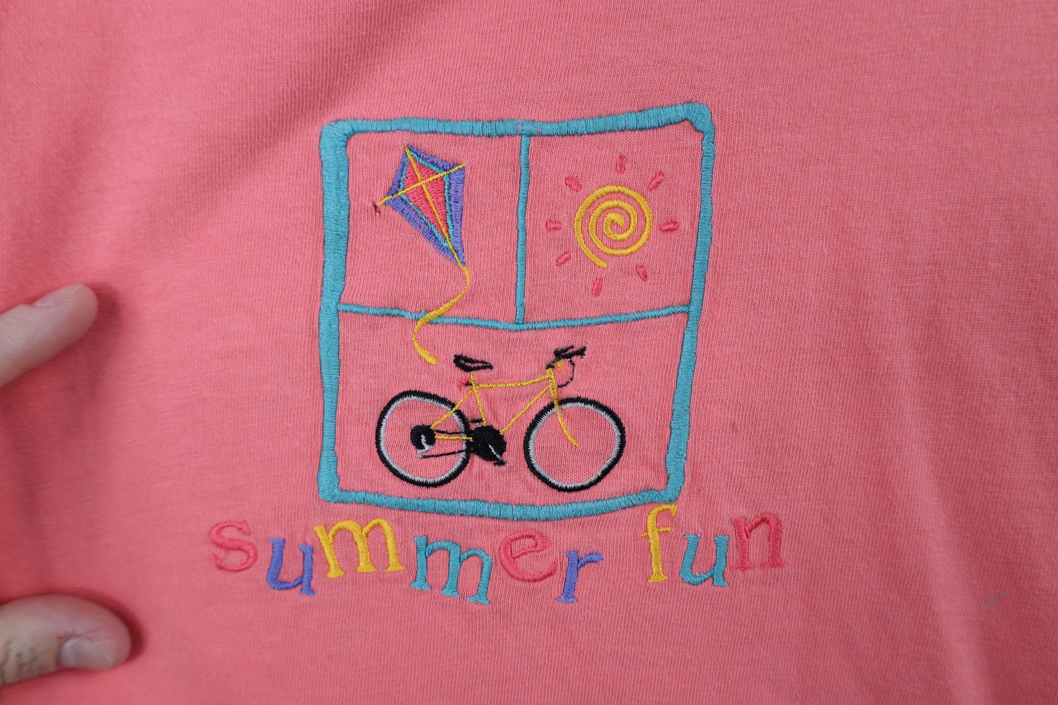 Vintage Vintage 90s Streetwear Spell Out Summer Fun T-Shirt USA Size XL / US 12-14 / IT 48-50 - 4 Thumbnail