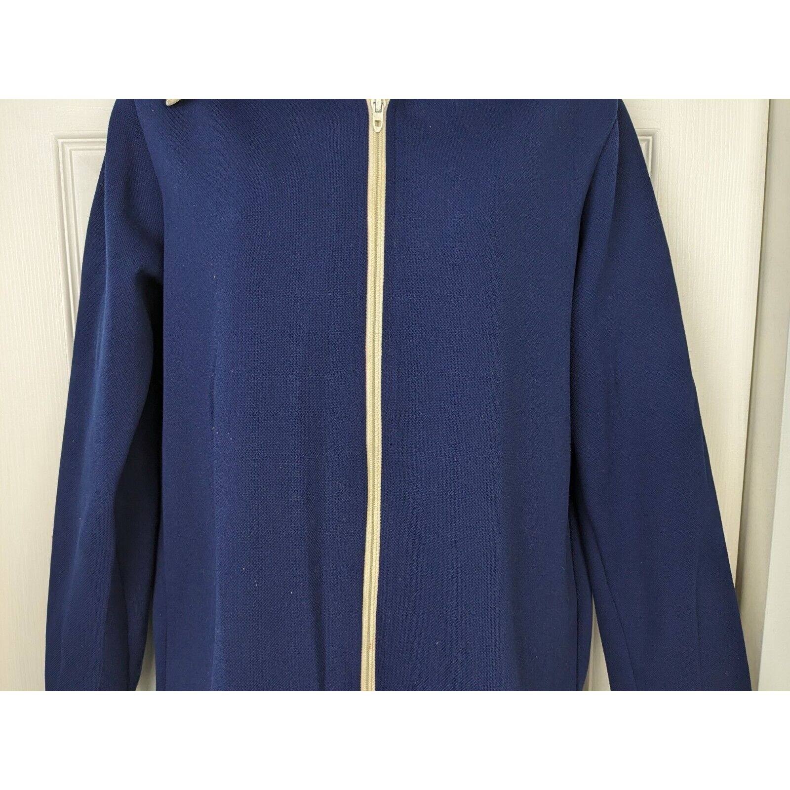 Jantzen Vtg 2 Pc Jantzen Track Suit Set Navy Blue Activewear Beach Size M / US 6-8 / IT 42-44 - 3 Thumbnail