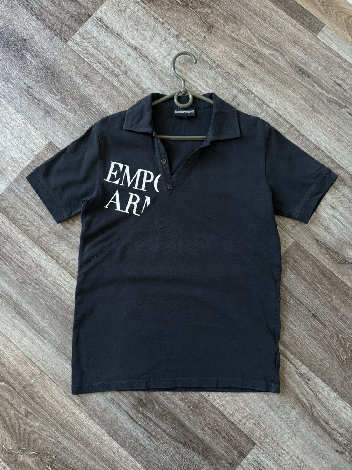 Emporio Armani Emporio Armani Polo Men’s T-Shirt Logo Casual Black Luxury Size US M / EU 48-50 / 2 - 1 Thumbnail