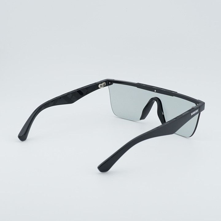 Burberry Burberry BE4480D 300169 Sunglasses Black Square Frame Size ONE SIZE - 4 Thumbnail