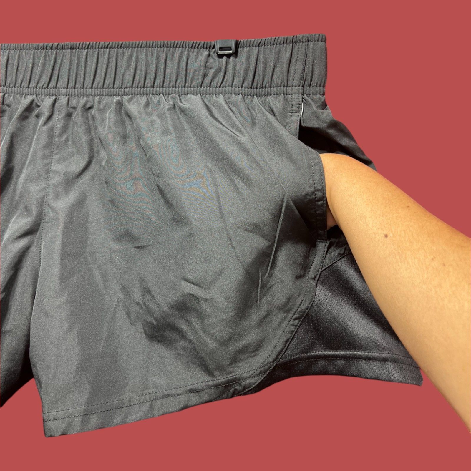 Athletic Works Athletic Works - Women's Running Short - Black - Large (12-1 Size 36" / US 14 / IT 50 - 16 Thumbnail