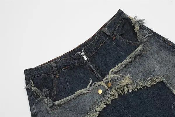 Japanese Brand American star patch embroidered cat whisker denim shorts y2k Size US 32 / EU 48 - 3 Thumbnail