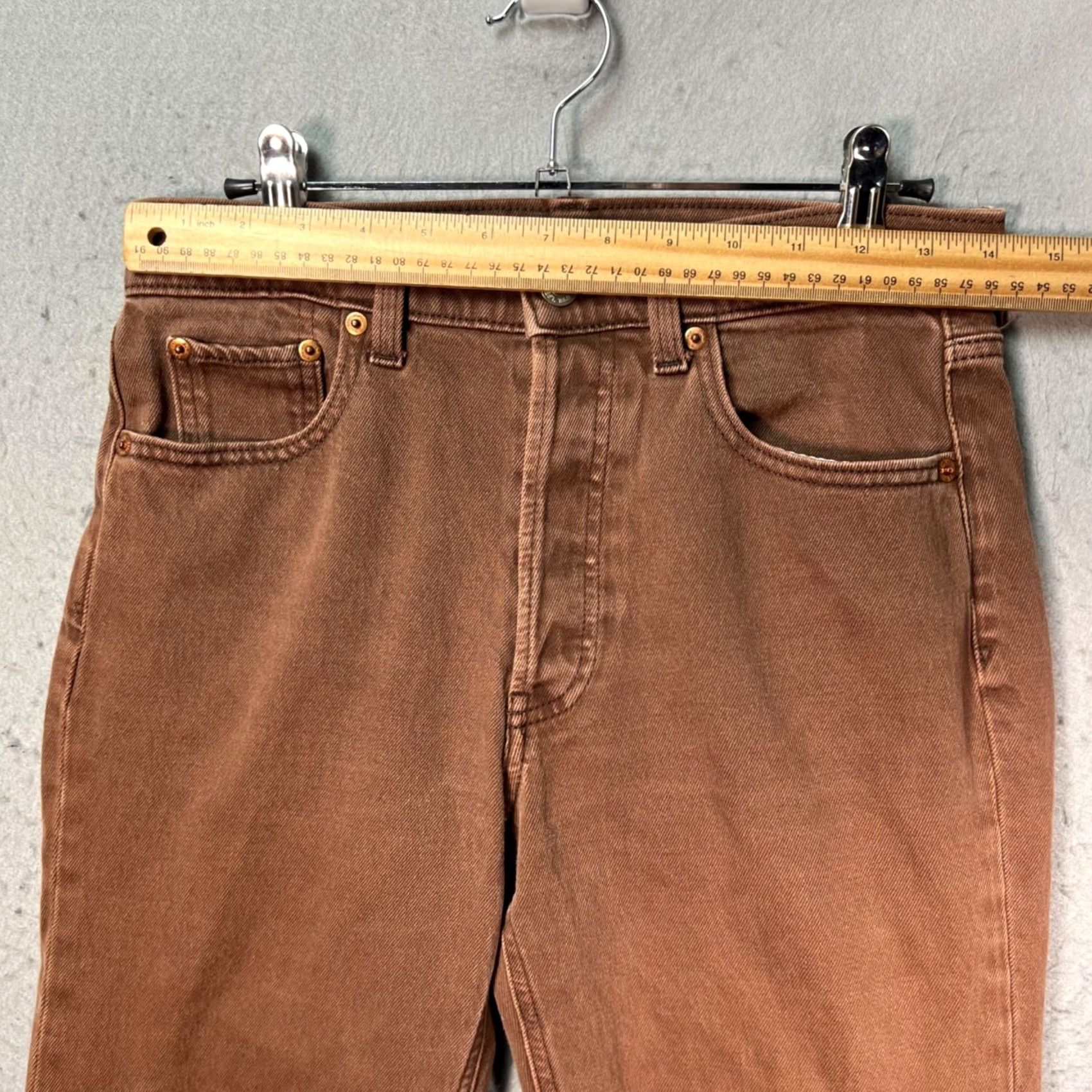 Gap Gap Jeans 28 / 6s High Rise Straight 5-Pocket Denim Brown 90s Vintage 1969 Womens Pants Size 28" / US 6 / IT 42 - 5 Thumbnail