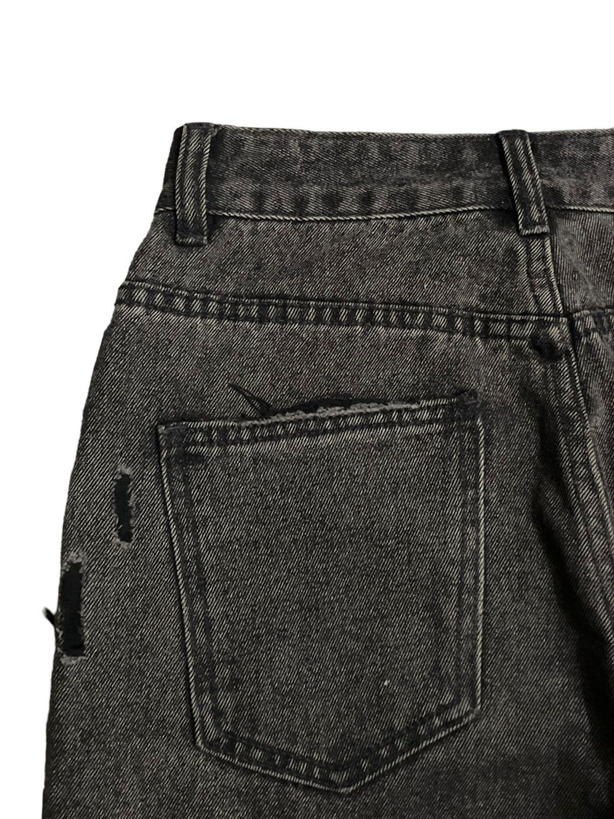 KMRii Vintage Japanese Distressed Fade Wash Wide Leg Baggy Jeans Size 26" / US 2 / IT 38 - 18 Thumbnail