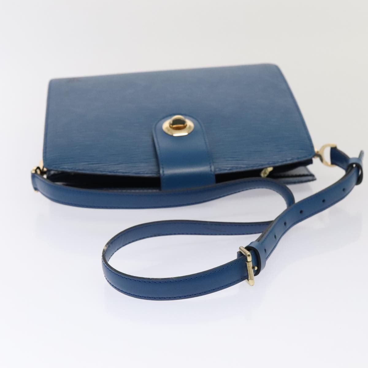 Louis Vuitton LOUIS VUITTON Epi Capuchin Shoulder Bag Blue M52345 Size ONE SIZE - 7 Thumbnail