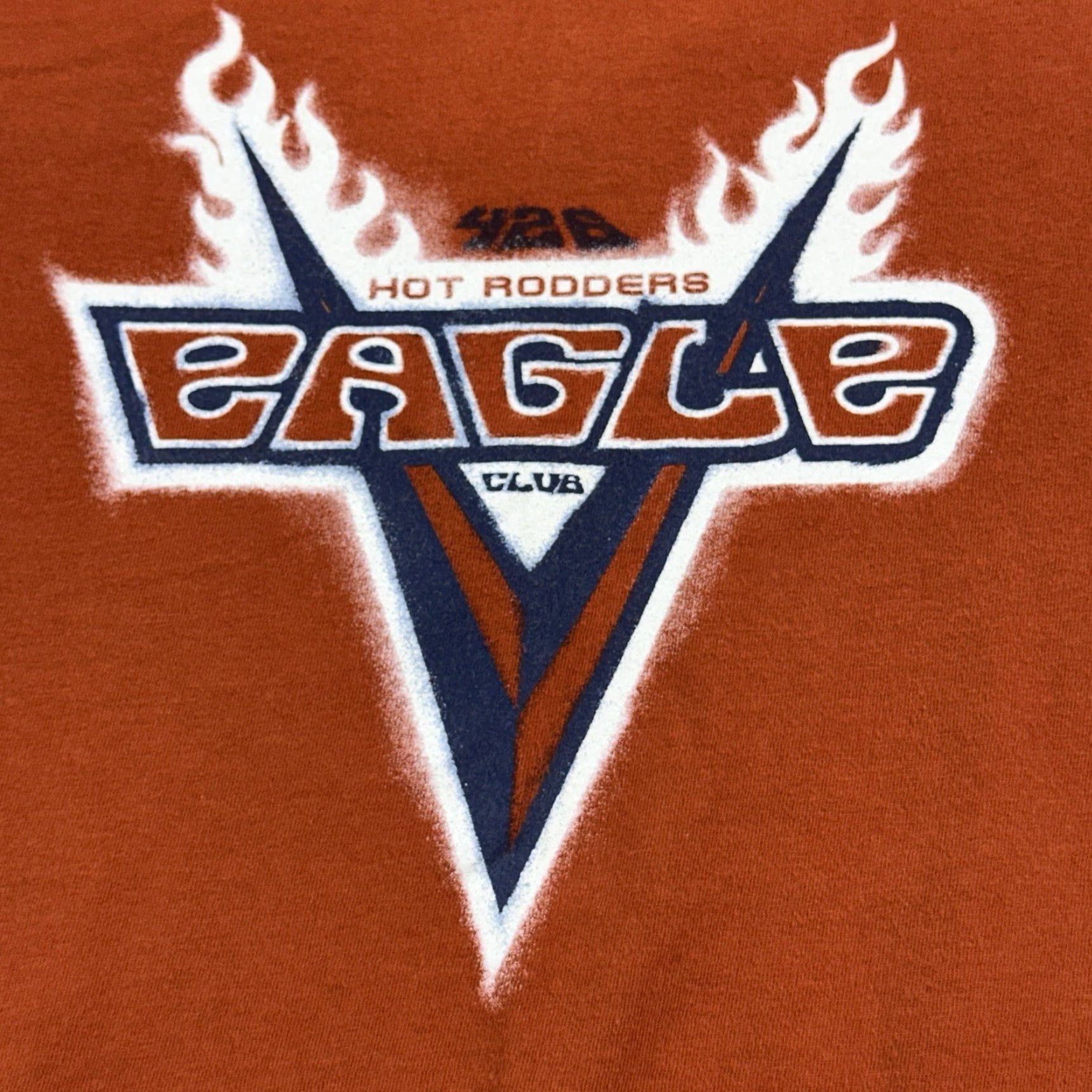 American Eagle Outfitters Vintage American Eagle Outfitters Shirt Mens L Orange Eagle Club Y2K 90s Grunge Retro T-Shirt Size US L / EU 52-54 / 3 - 2 Thumbnail