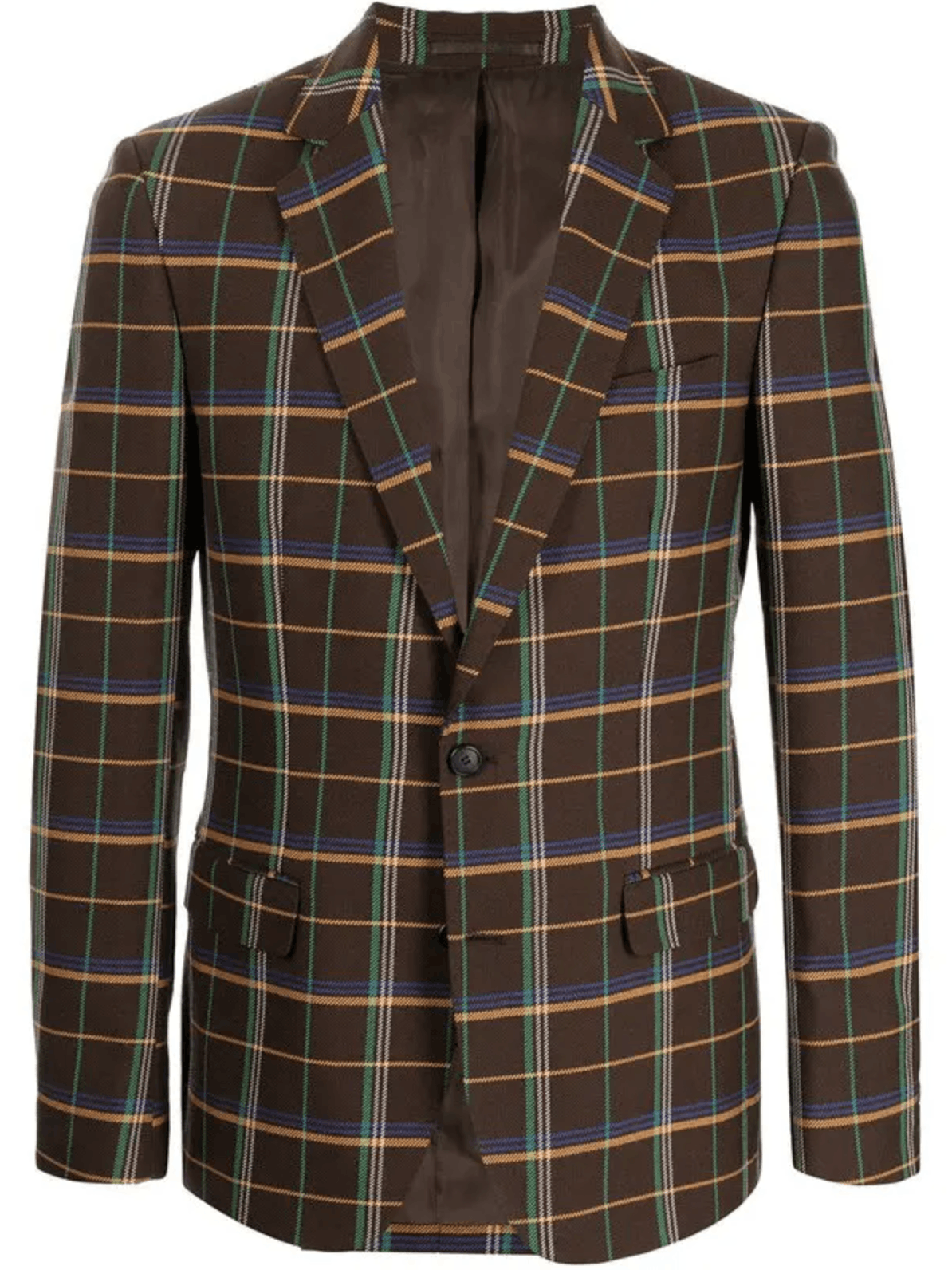 $1700 Walter Van Beirendonck Plaid Blazer Size 38