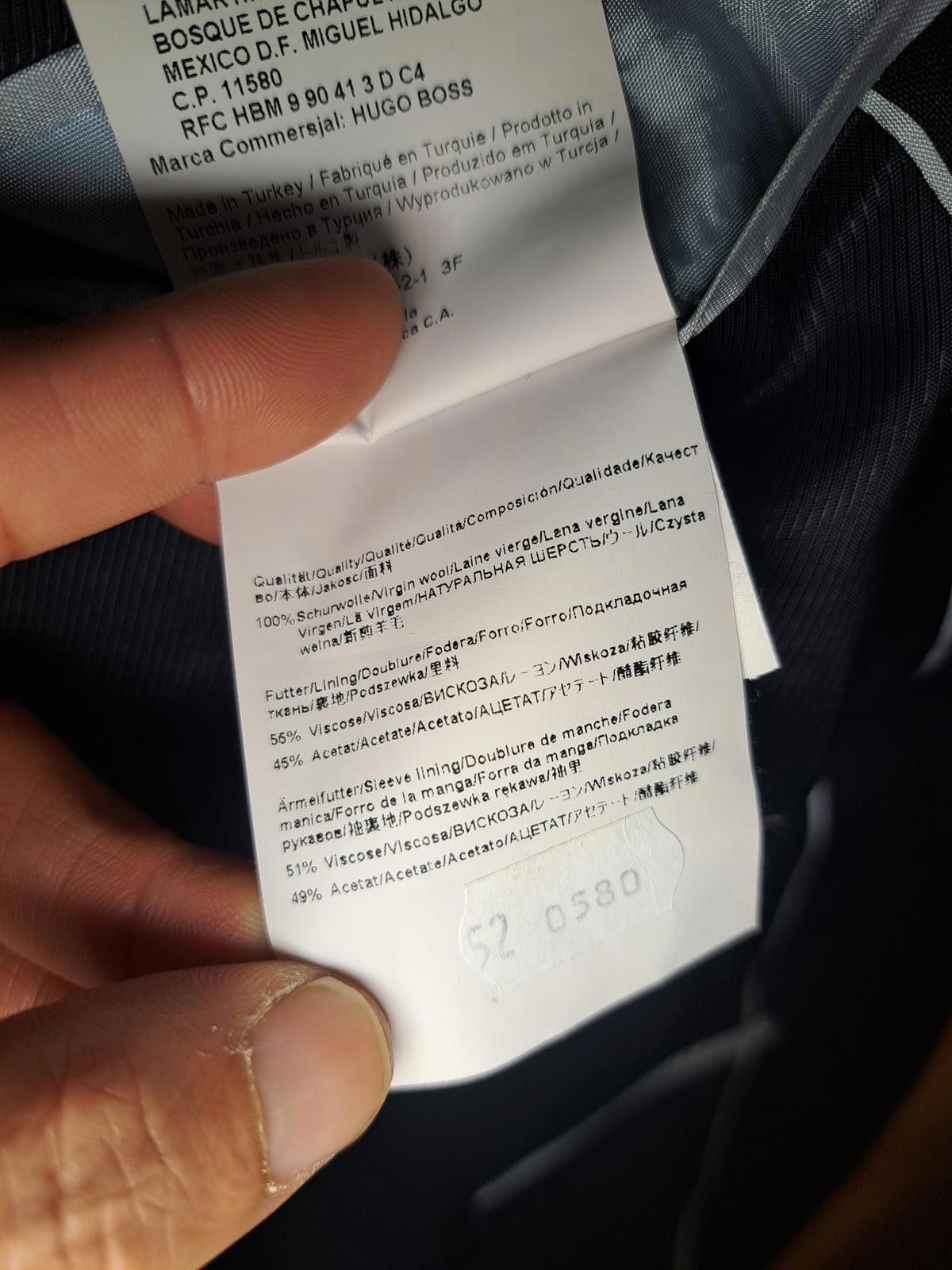 Hugo Boss Hugo Boss Guabello Sport Coat Mens 42R Navy Blue Virgin Wool Size 42R - 5 Thumbnail