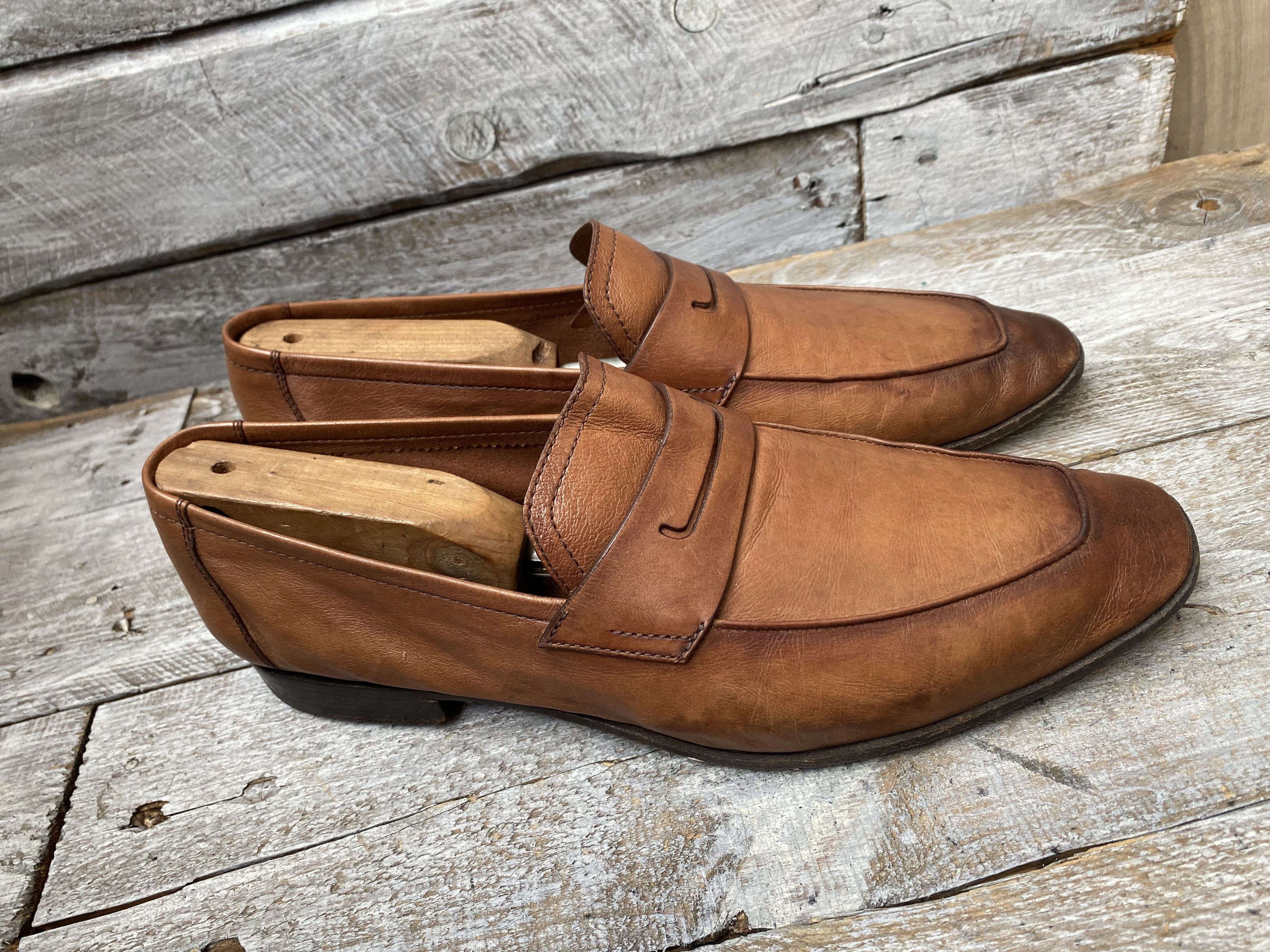 Berluti × Designer Berluti lorenzo kangaroo brown slip on loafers UK Size US 8.5 / EU 41-42 - 5 Thumbnail