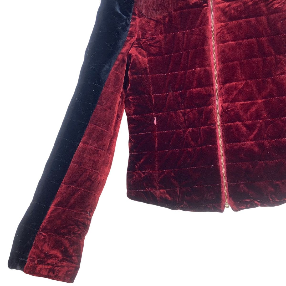 Japanese Brand Japanese Brand Manfeiqi Red Velvet Fox Fur Quilted Jacket Size S / US 4 / IT 40 - 14 Thumbnail