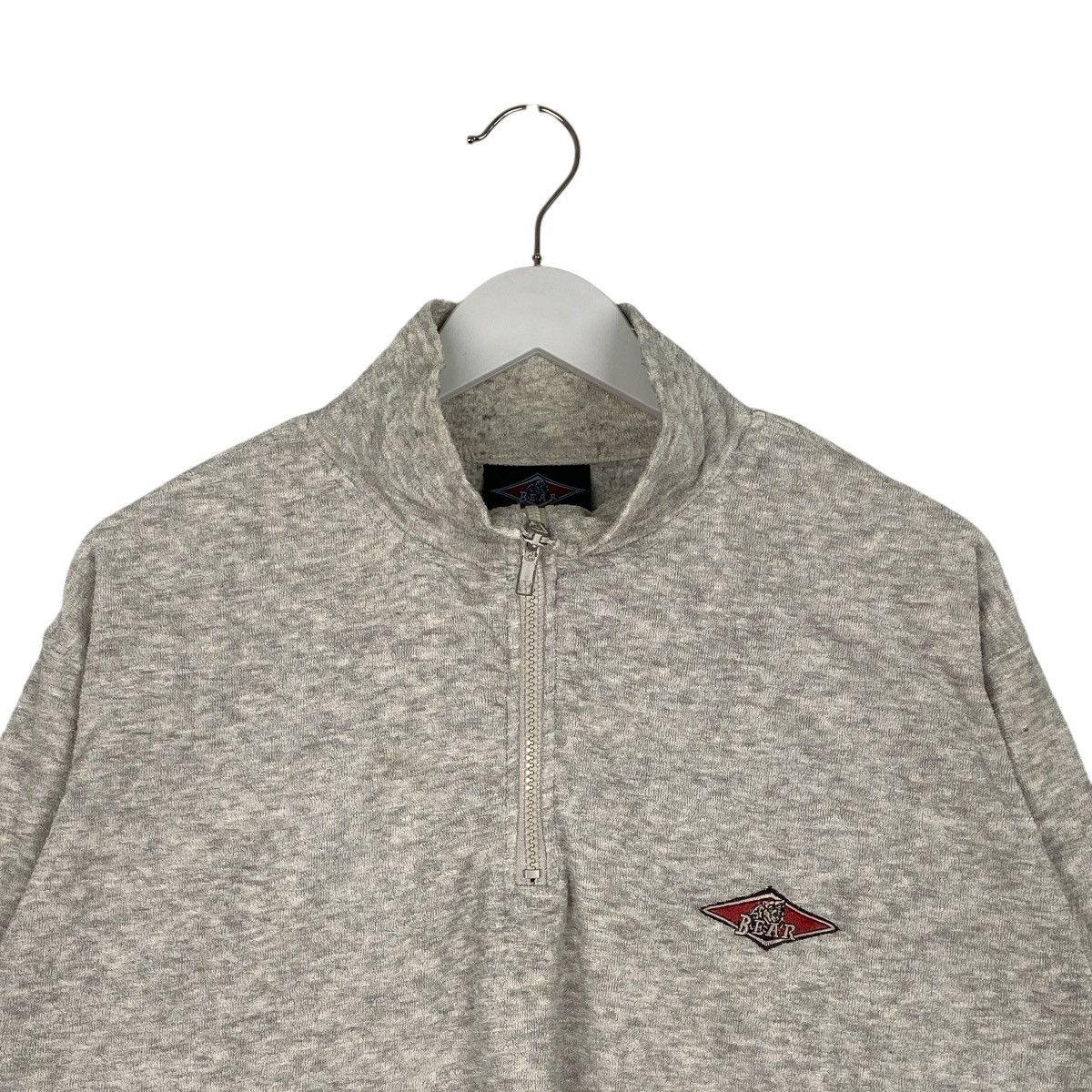 Designer × Vintage Vintage Bear Quarter Zip Small Logo Embroidered Sweatshirt Size US L / EU 52-54 / 3 - 4 Thumbnail
