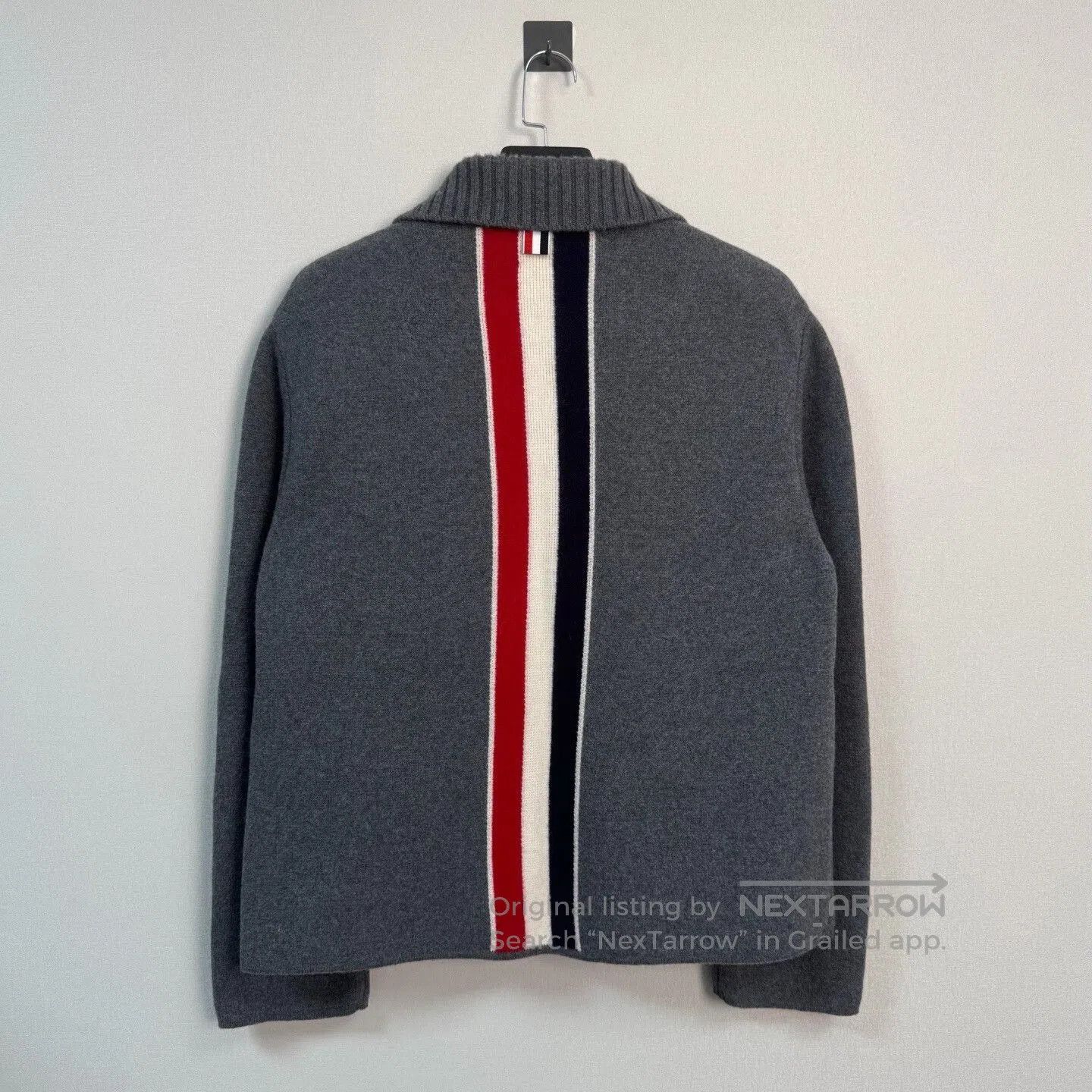 Thom Browne thom browne gray wool striped jacket. Size US M / EU 48-50 / 2 - 2 Thumbnail