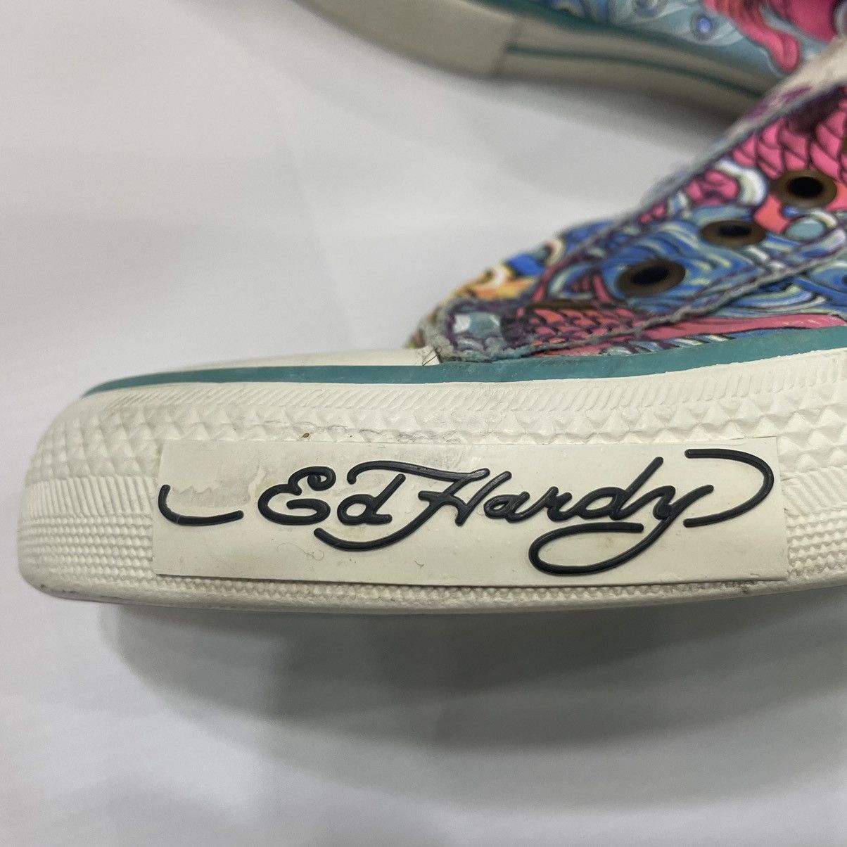 Christian Audigier × Ed Hardy × Vintage Vintage Ed Hardy Christian Audigier low top sneakers Size US 8 / IT 38 - 5 Thumbnail