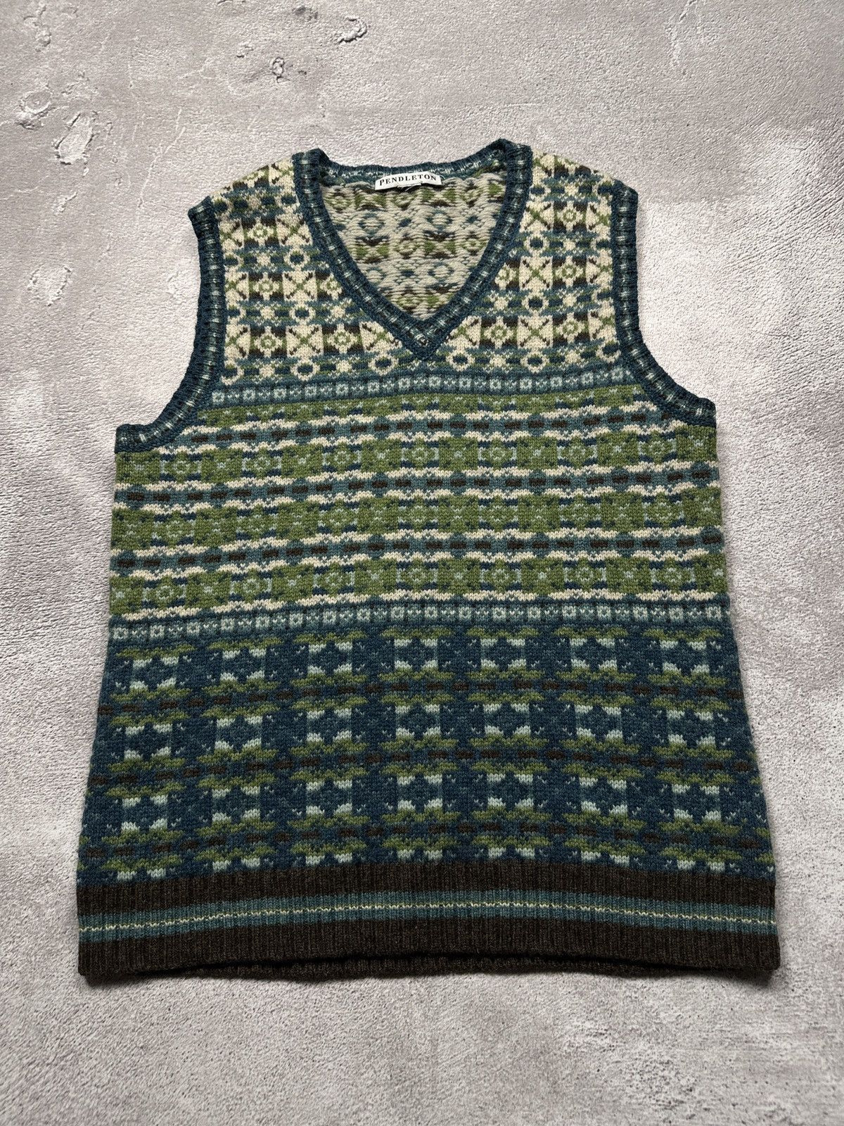 Pendleton Vintage Pendleton Multicolour Lambs Wool Sweater Vest Gilet Size US S / EU 44-46 / 1 - 1 Thumbnail