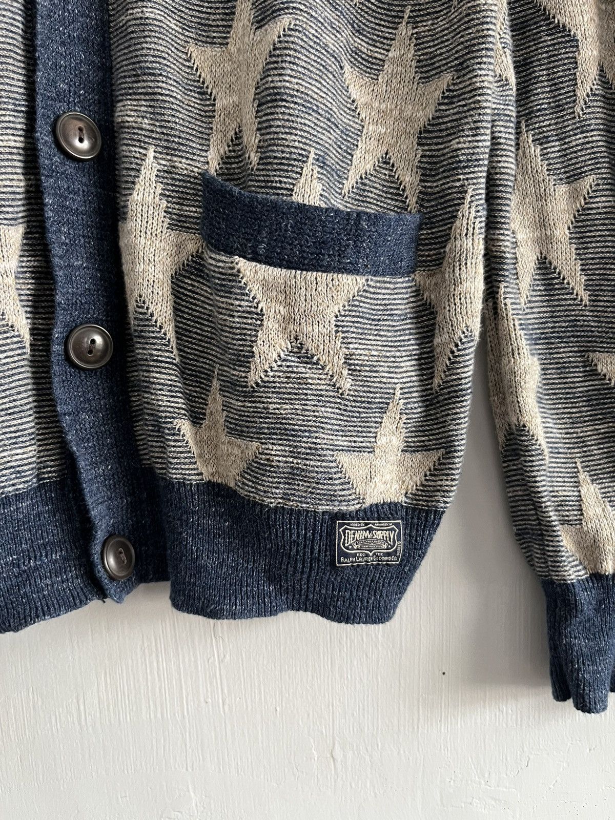 Denim & Supply Ralph Lauren Denim & Supply Ralph Lauren Star Knit Cardigan Size US S / EU 44-46 / 1 - 3 Thumbnail