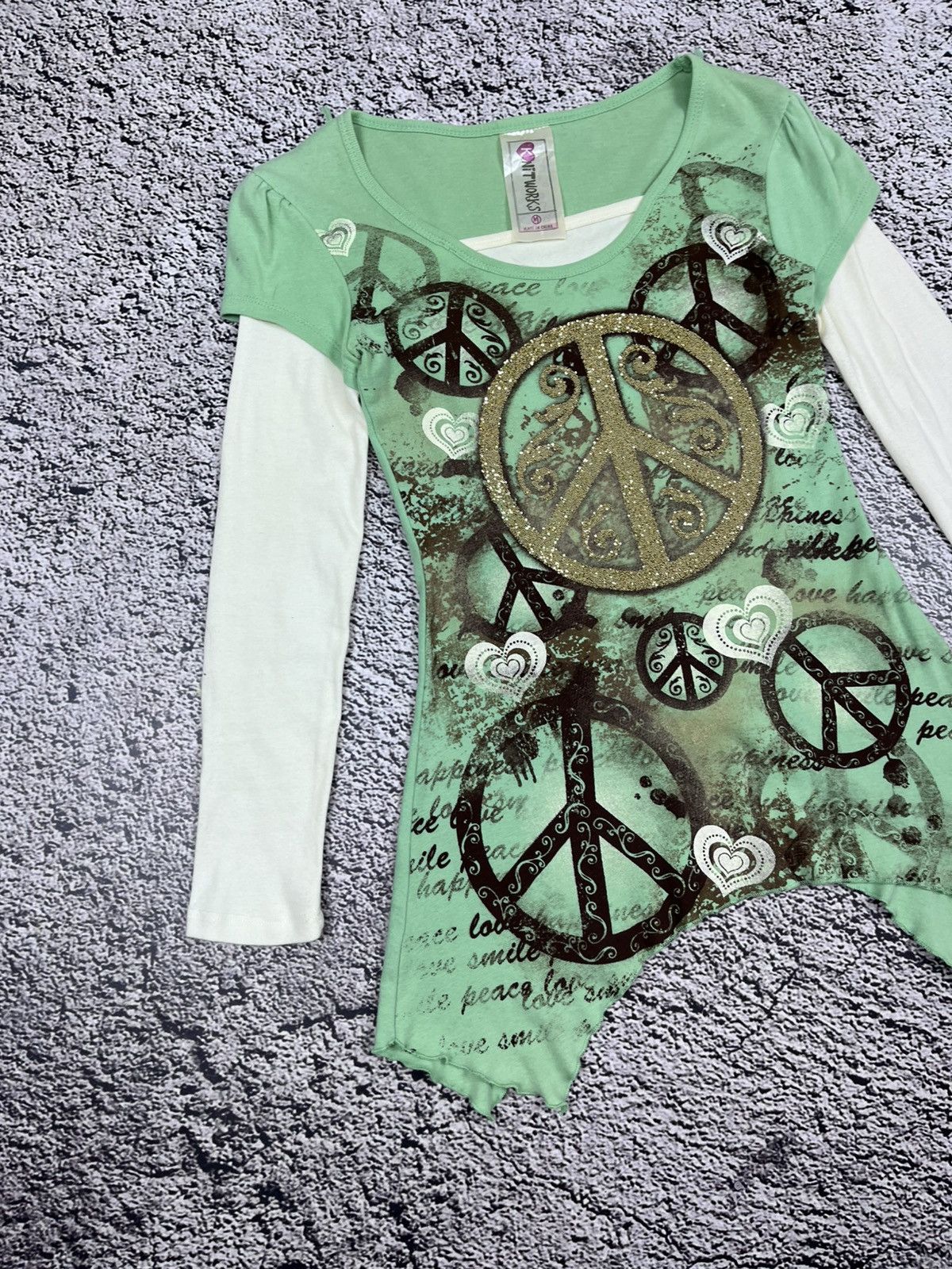 Japanese Brand Vintage Y2K Printed Piece Longsleeve Tunic size M Size M / US 6-8 / IT 42-44 - 2 Thumbnail