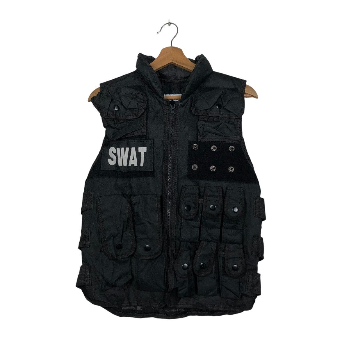 Japanese Brand VINTAGE UTILITY MULTI POCKET PARACHUTE DESIGN SWAT BIG LOGO Size US M / EU 48-50 / 2 - 3 Thumbnail