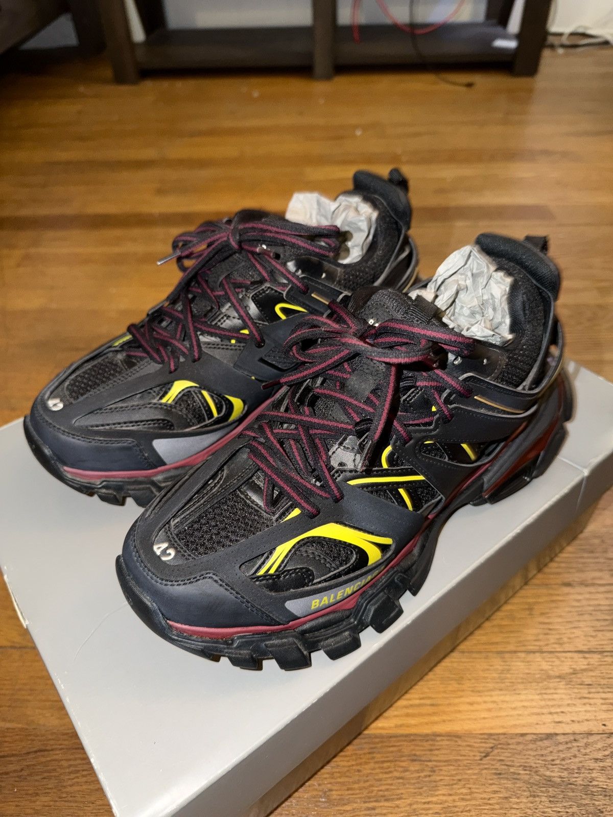 Balenciaga Balenciaga Track Trainers Black Bordeaux Size US 9 / EU 42 - 2 Thumbnail