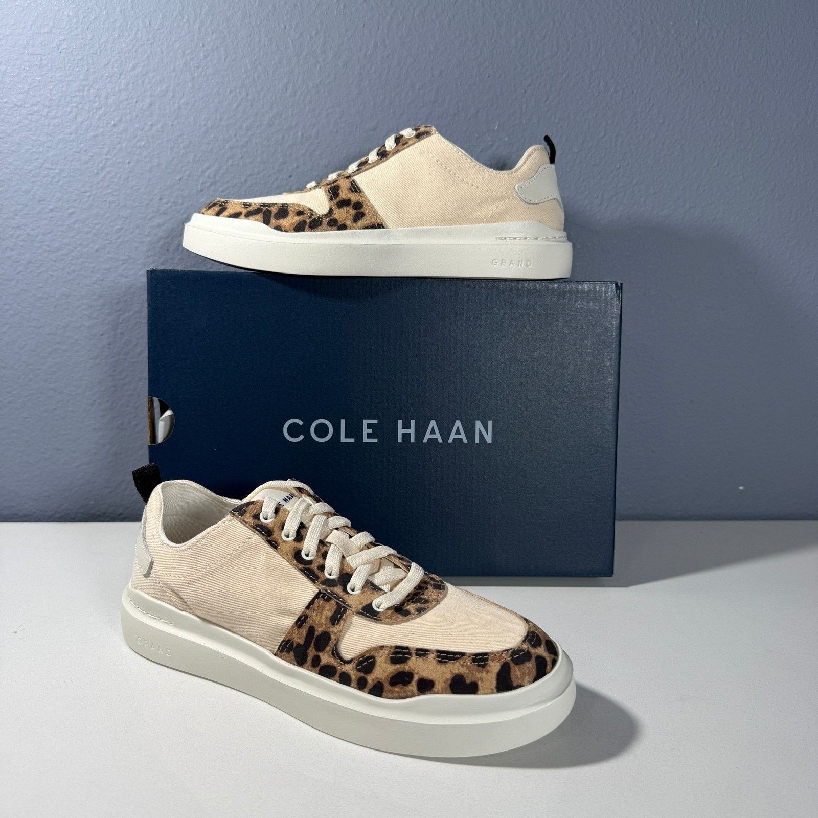 Cole Haan Cole Haan GrandPro Rally Canvas Leopard Sneaker Beige Size 6 Size US 6 / IT 36 - 1 Thumbnail