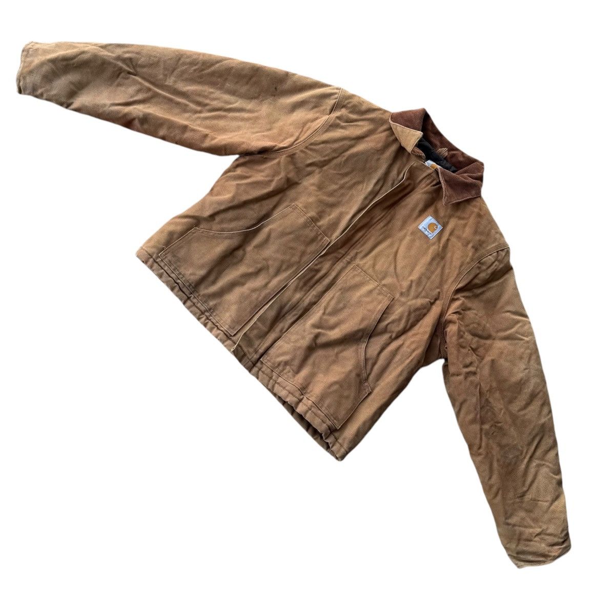 Carhartt × Vintage CARHARTT J02 BRN CANVAS BEIGE UTILITY JACKET VINTAGE DETROIT Size US L / EU 52-54 / 3 - 5 Thumbnail
