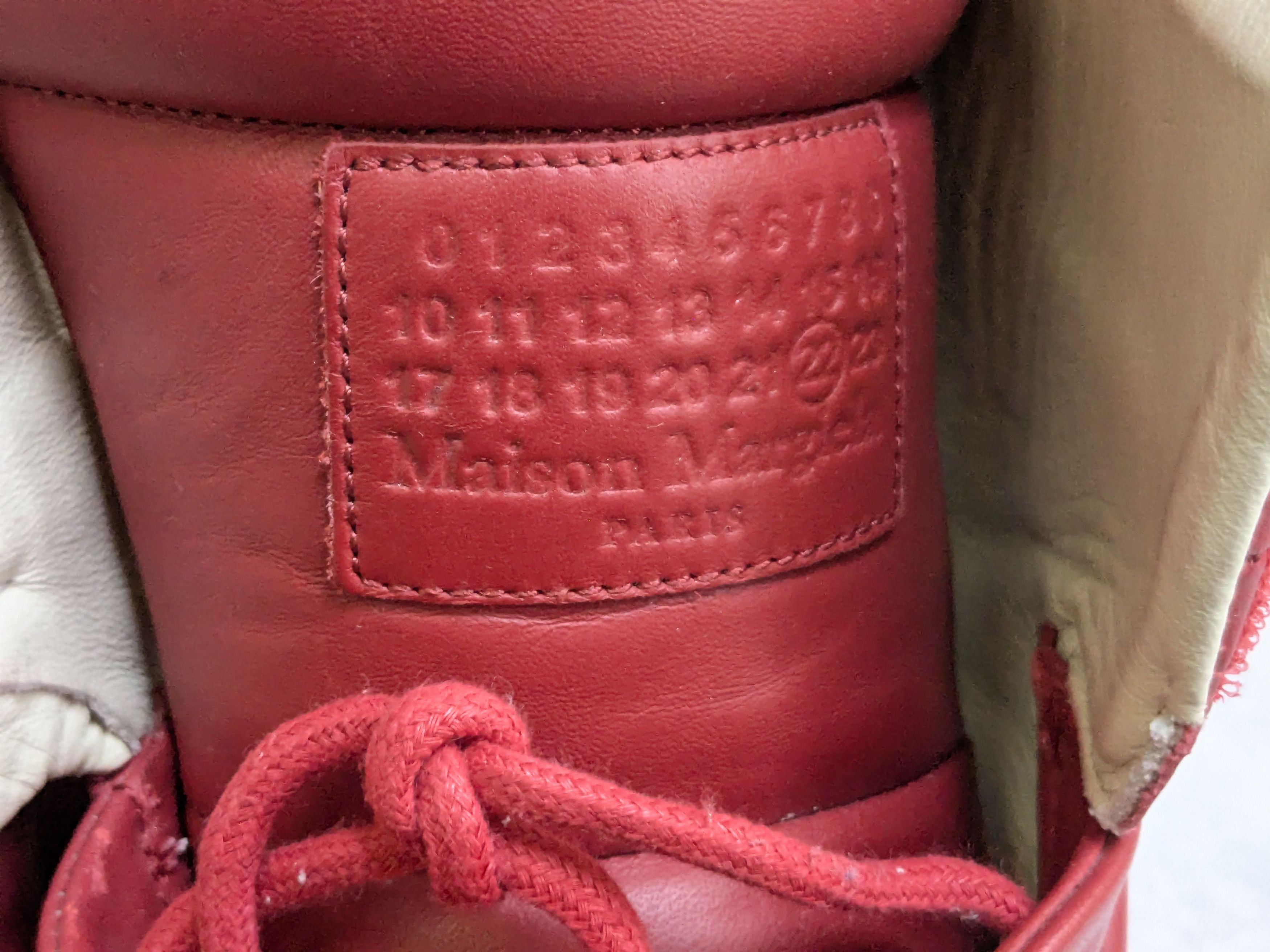 Maison Margiela Maison Margiela Future Sneakers Red 12 45 High Tops Leather Size US 12 / EU 45 - 7 Thumbnail