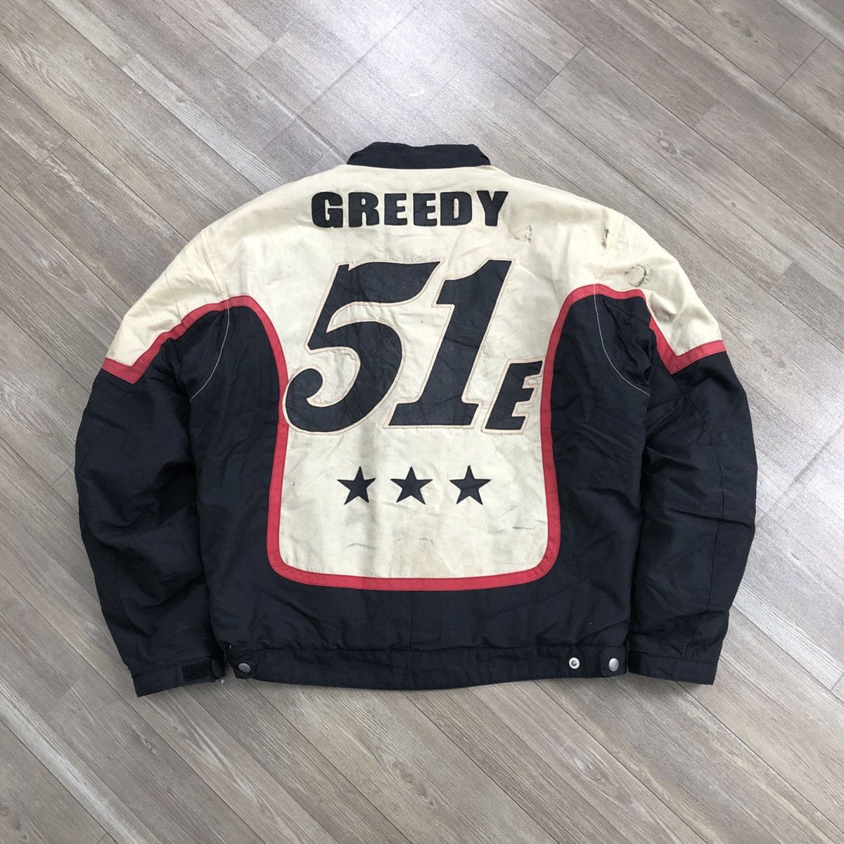 Vintage Vintage GREEDY 51 M.C.G Racing Motorcycle Bikers Jacket Size US L / EU 52-54 / 3 - 1 Thumbnail