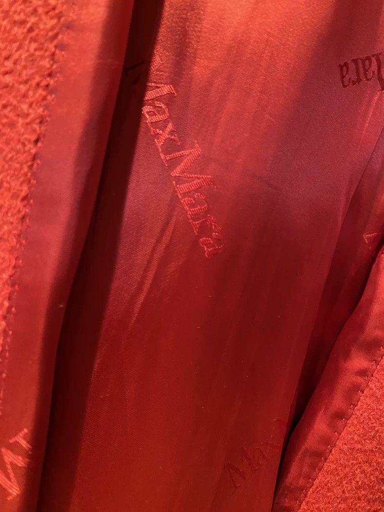 Max Mara Max Mara Rialto red hooded coat Size S / US 4 / IT 40 - 7 Thumbnail
