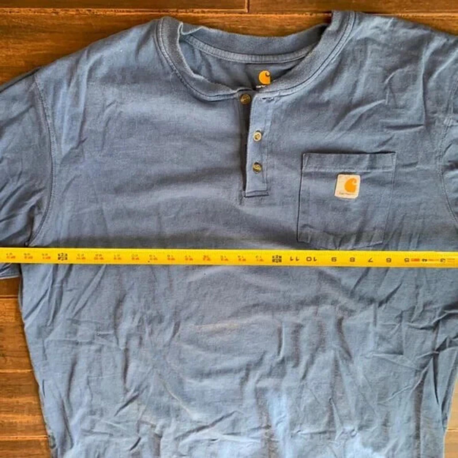 Carhartt Carhartt K87 Men's Workwear Short Sleeve T-Shirt - Blue, 2XL Size US XXL / EU 58 / 5 - 4 Thumbnail