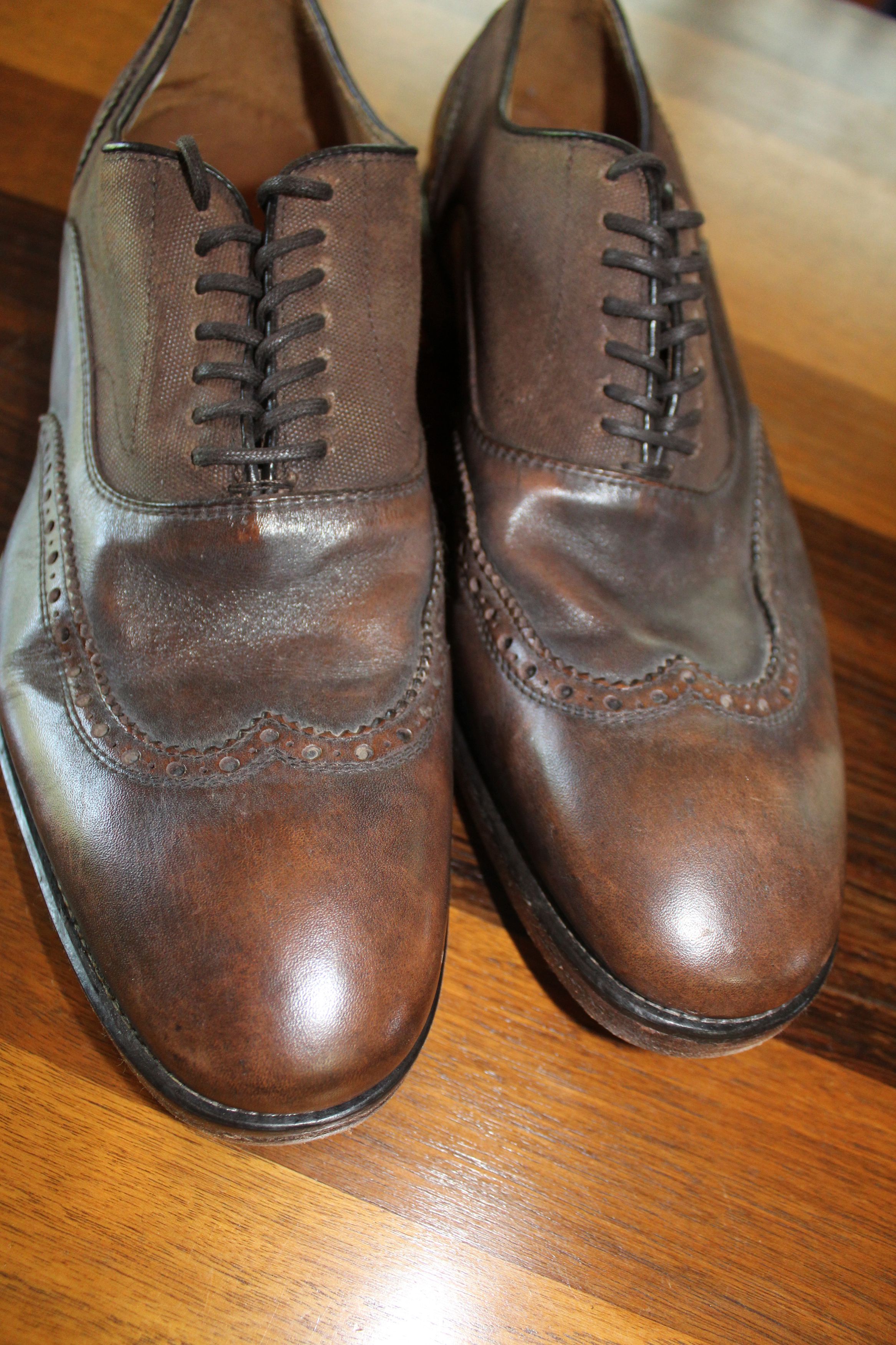 John Varvatos JV Fleetwood Balmoral Wingtip – Rare Italian-Made Size US 11 / EU 44 - 5 Thumbnail