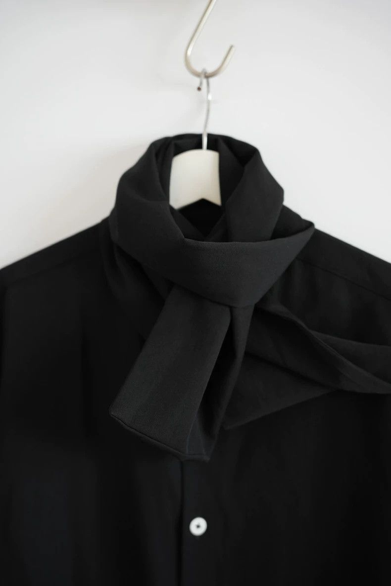 Yohji Yamamoto Yohji Yamamoto Yohji Yamamoto Wool Button Shirt with Scarf Size US M / EU 48-50 / 2 - 5 Thumbnail