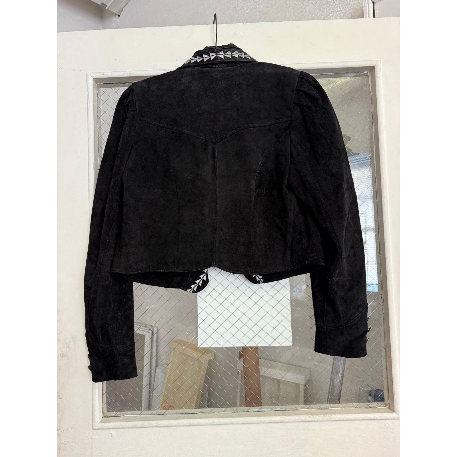 Vintage Vintage Pioneer Wear Black Suede Leather Jacket Sz Med GS Size M / US 6-8 / IT 42-44 - 7 Thumbnail