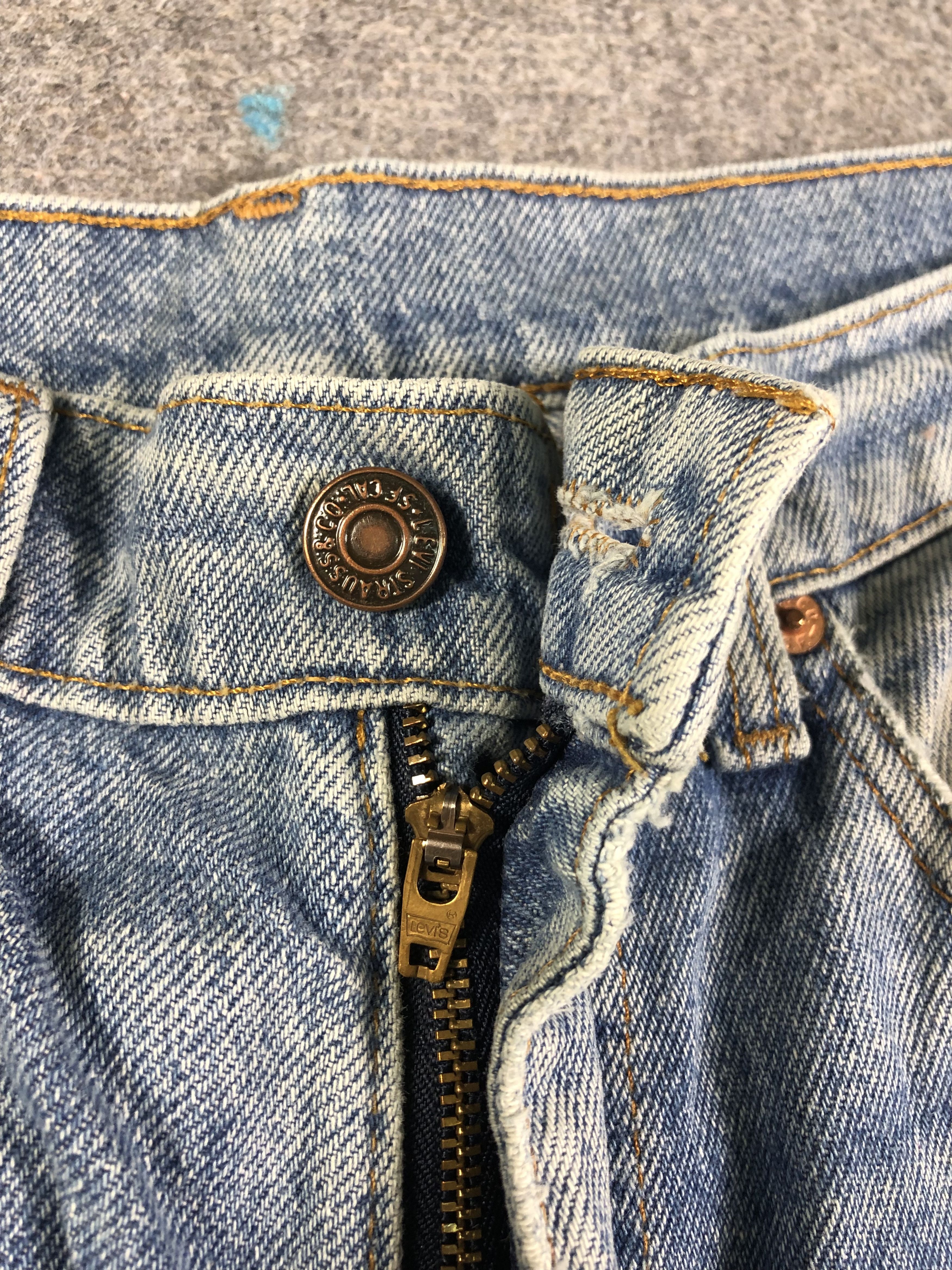 Levi's Wash Blue Levis Denim Jeans 29x31.5 Size US 29 - 3 Thumbnail