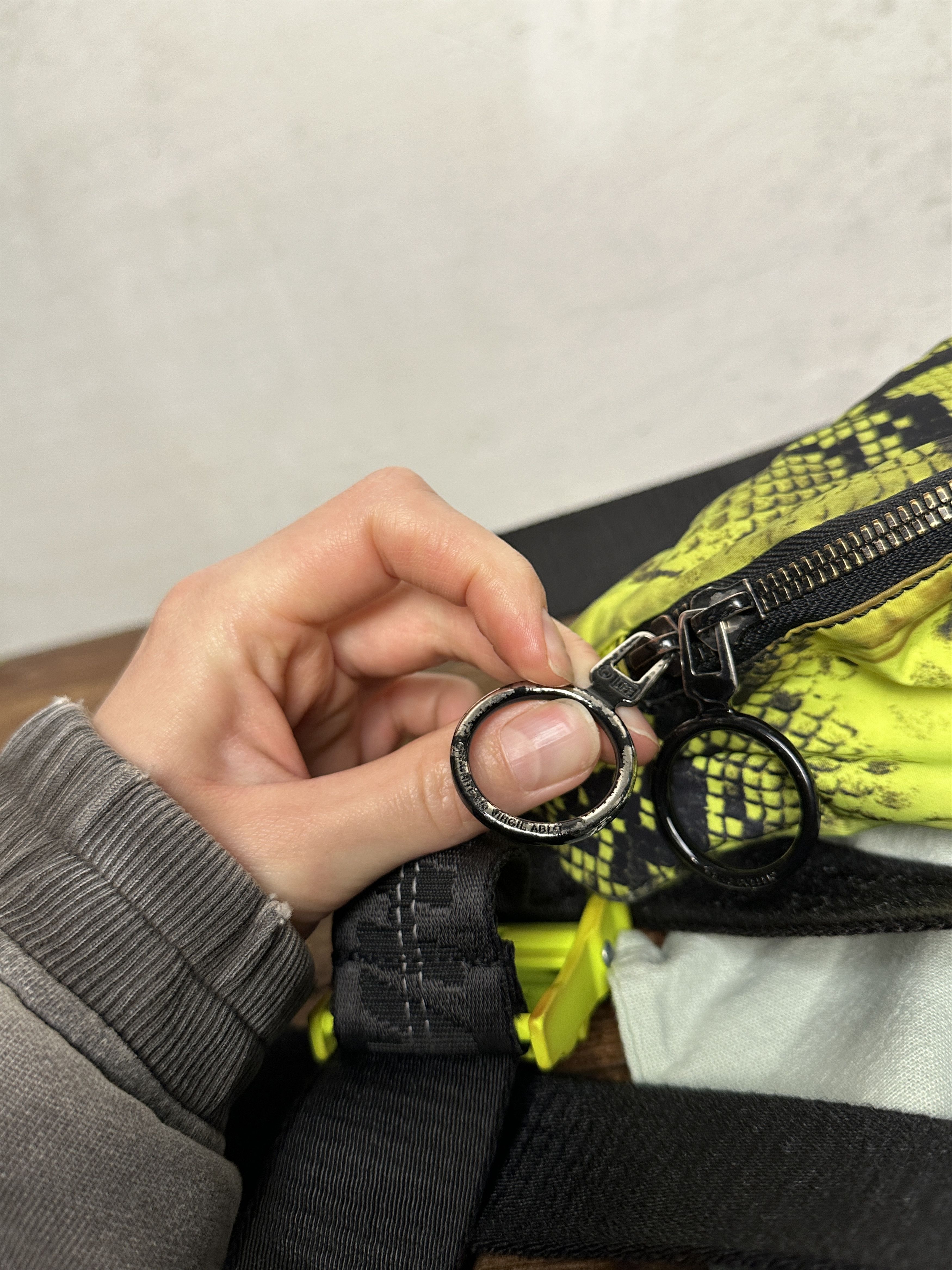 Off-White Off-white Neon Yellow Python-print Belt Bag In Fluo Yellow Size ONE SIZE - 5 Thumbnail