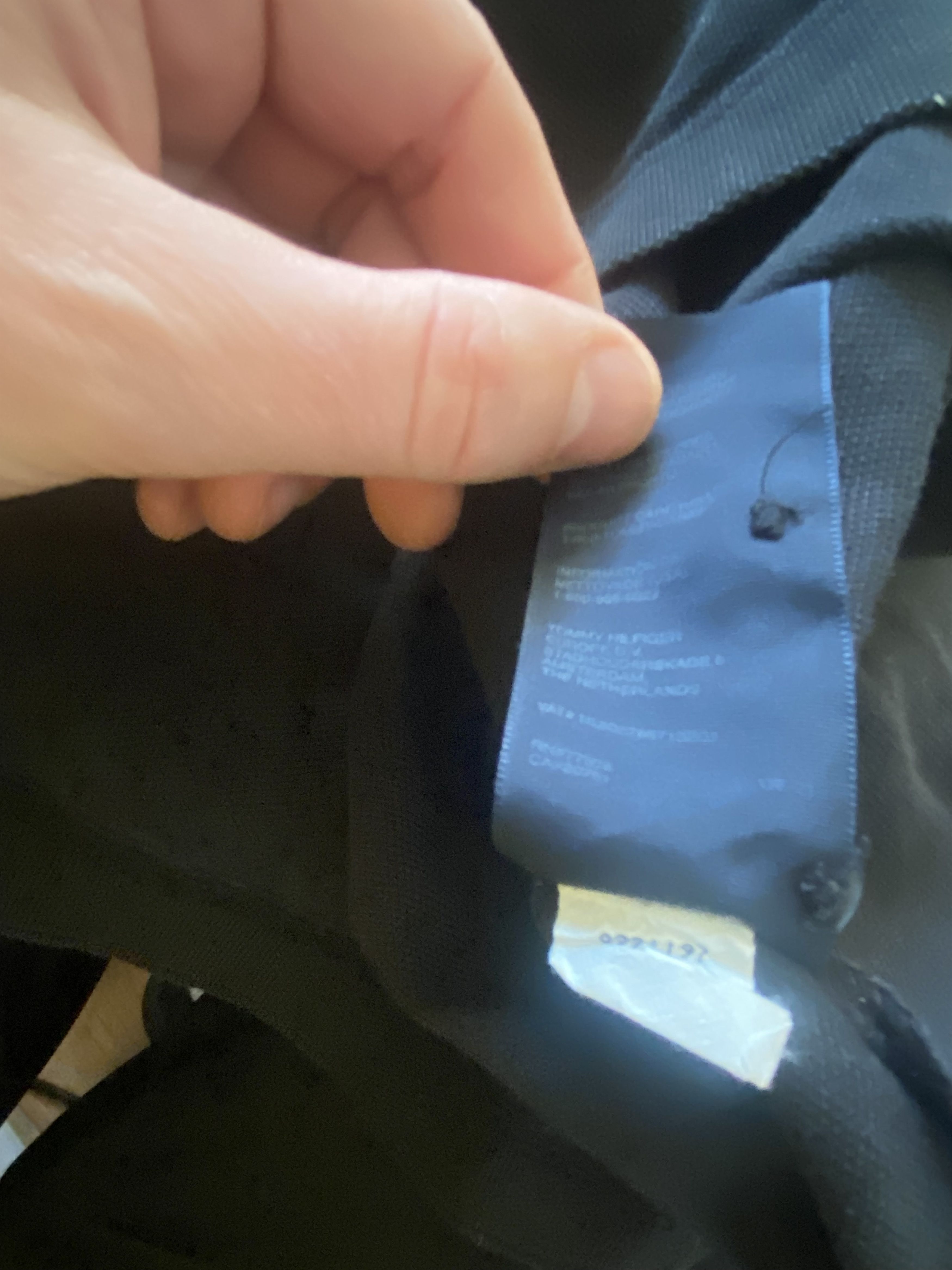 Tommy Hilfiger Men's black polo shirt TOMMY HILFIGER - M - UNIQUE Size US M / EU 48-50 / 2 - 6 Thumbnail