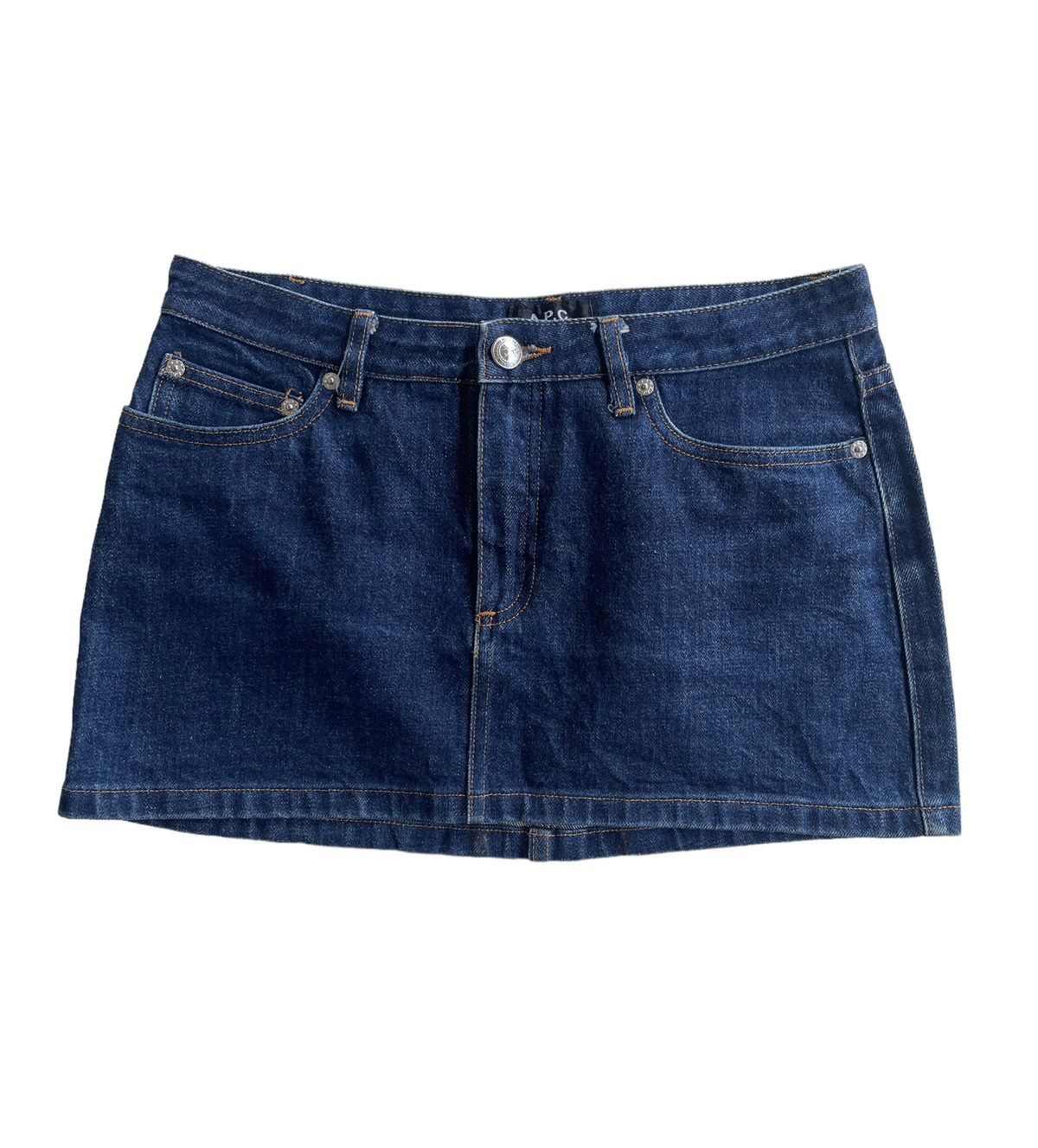 A.P.C. A.P.C Denim Mini Skirt Size 30" / US 8 / IT 44 - 1 Thumbnail