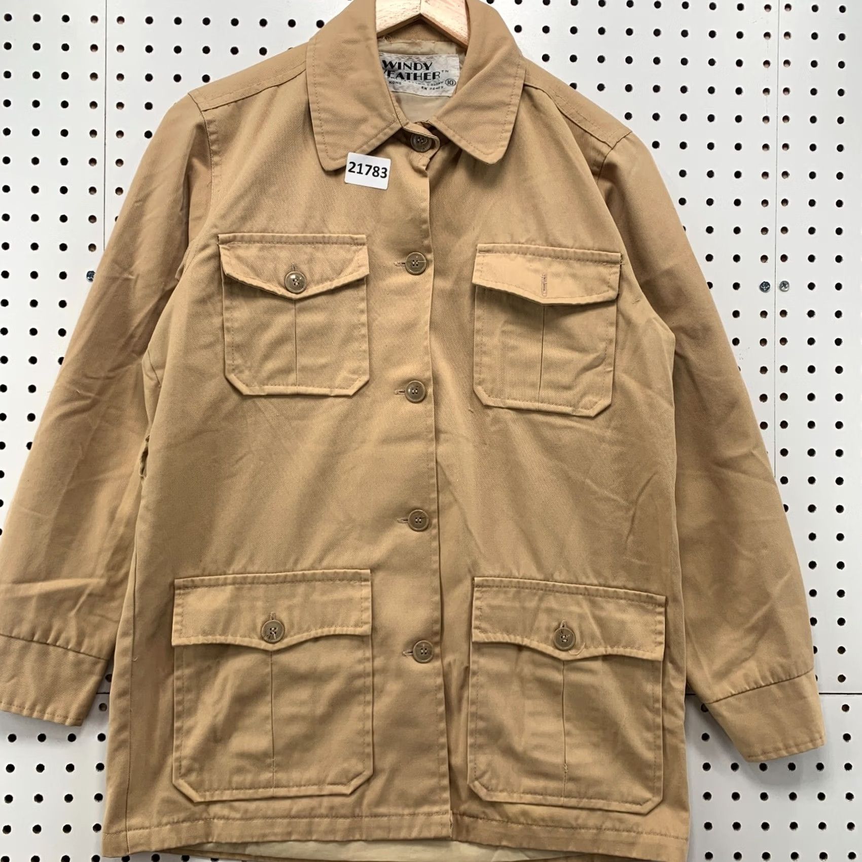 Vintage VINTAGE Windy Weather Womens Button Coat Overcoat 19x28 Made In UK Brown Windy Weather Womens Coat 1940s 50s 60s Mens Womens Girls Size L / US 10 / IT 46 - 5 Thumbnail