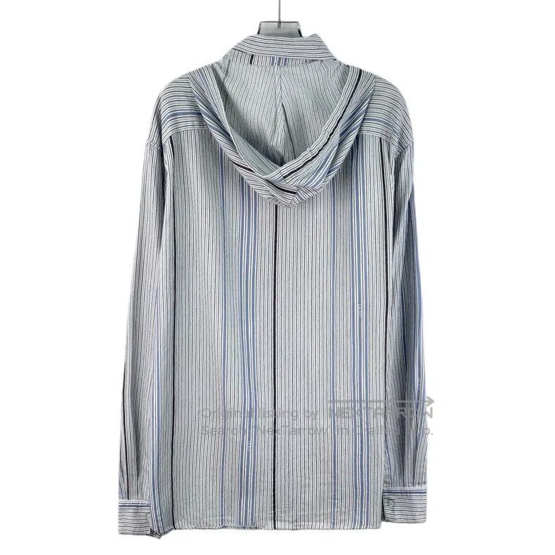 Loewe Loewe Color-Block Striped Wool Hooded Collar Single-Breast Size S / US 4 / IT 40 - 2 Thumbnail