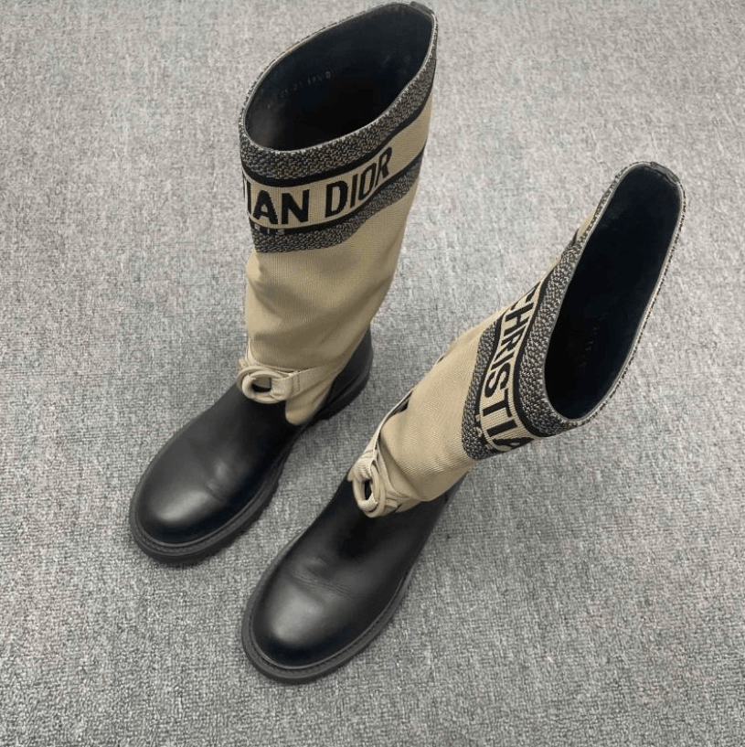 Dior Dior Calfskin Leather High Boots Size US 9.5 / IT 39.5 - 2 Thumbnail