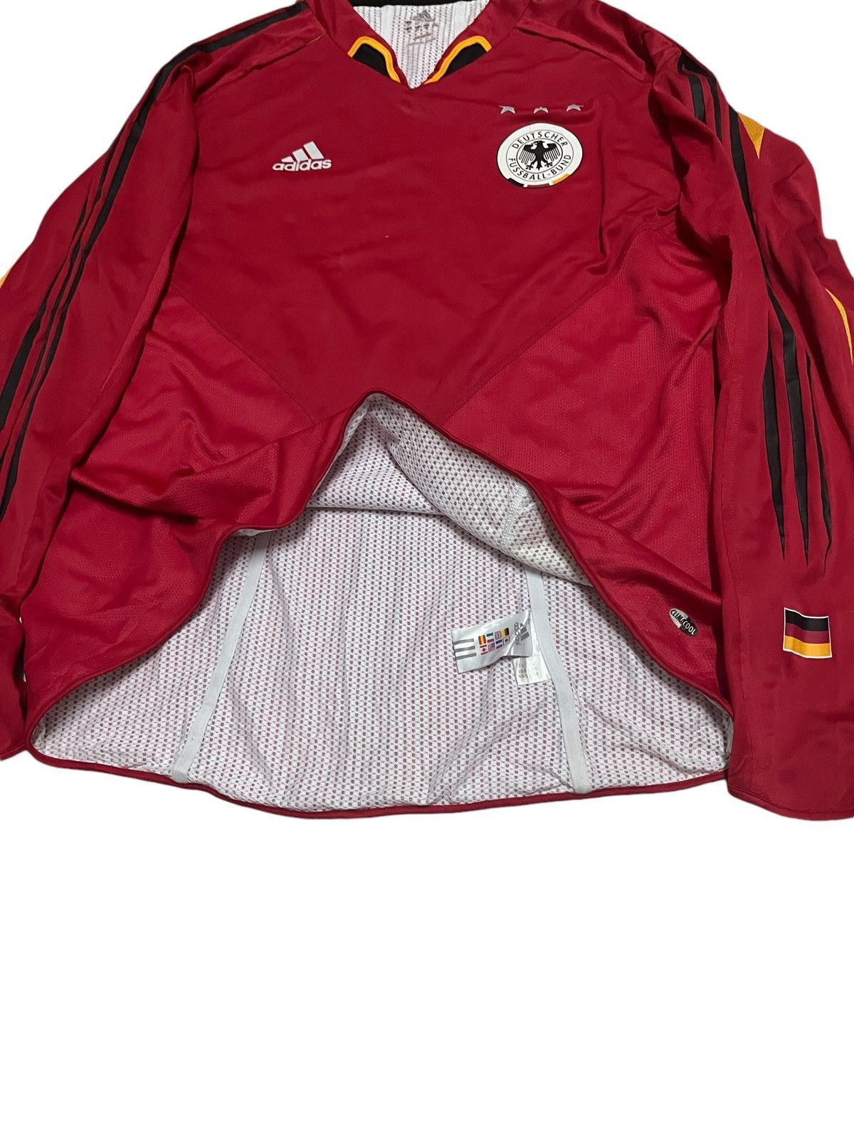 Other 🔥Germany 04/05 Away Football Jersey L/S Player Issue Size US XL / EU 56 / 4 - 6 Thumbnail