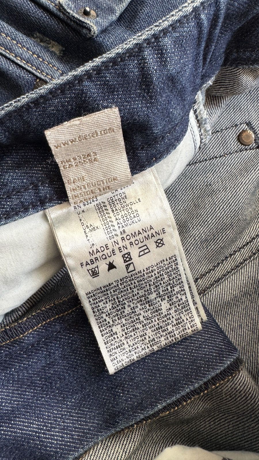 If Six Was Nine Diesel Krooley Y2K Wash Faded Ripped Jeans LGB ifsixwasnine Size US 31 - 6 Thumbnail