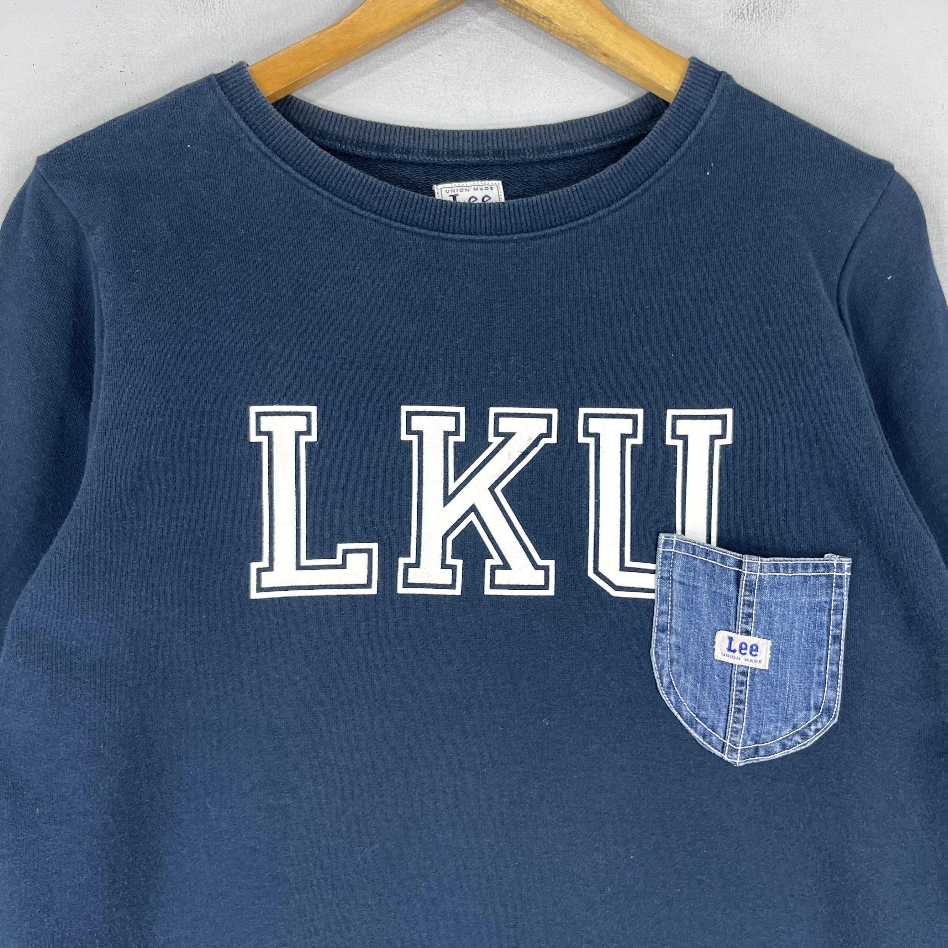 Lee × Vintage Vintage LEE Spellout Printed Teen Single Pocket Sweatshirt Size M / US 6-8 / IT 42-44 - 2 Thumbnail