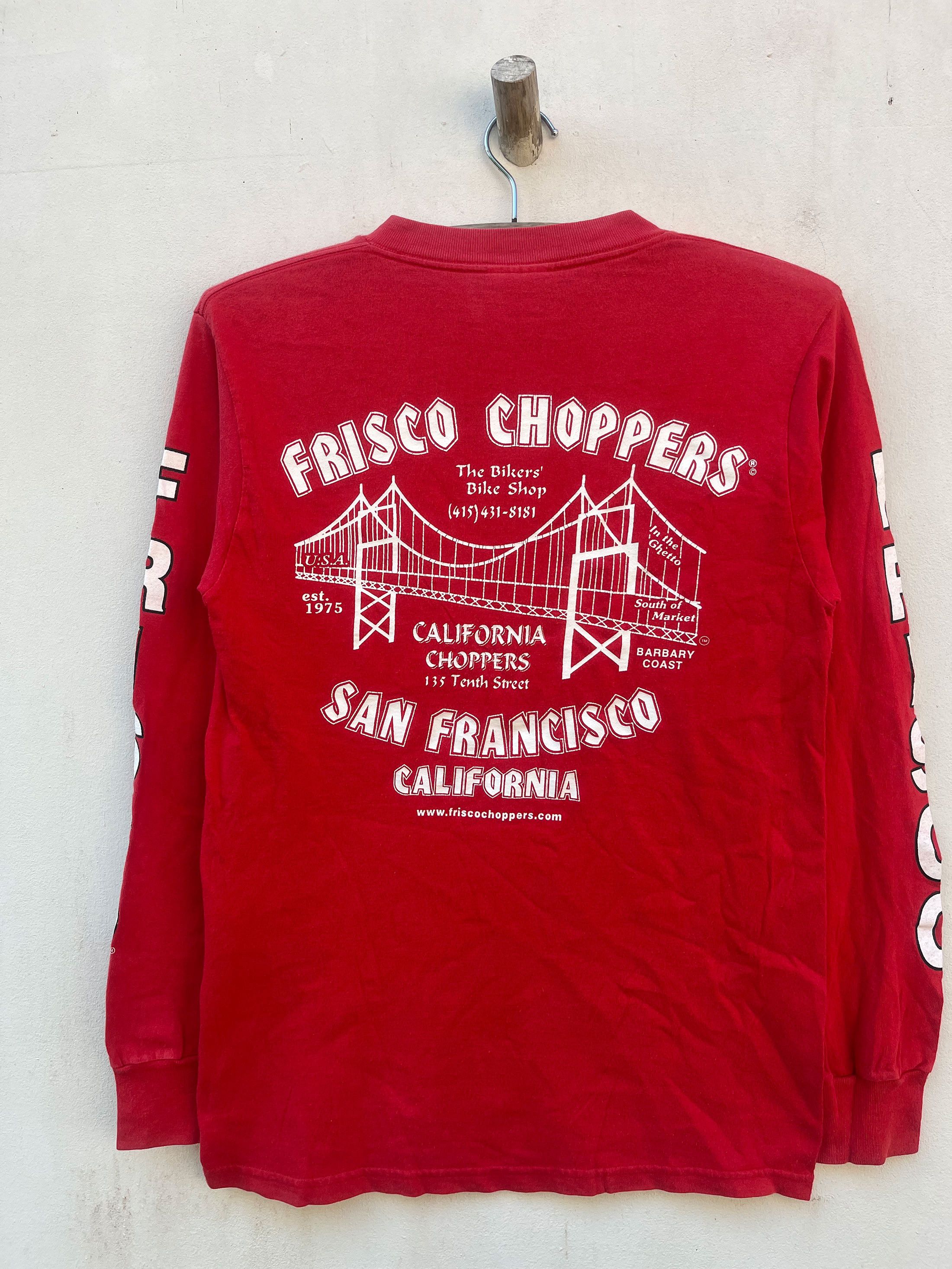 Harley Davidson Vintage Frisco Choppersss Custom Cycles Tear Away 90s 2000s Size US S / EU 44-46 / 1 - 4 Thumbnail