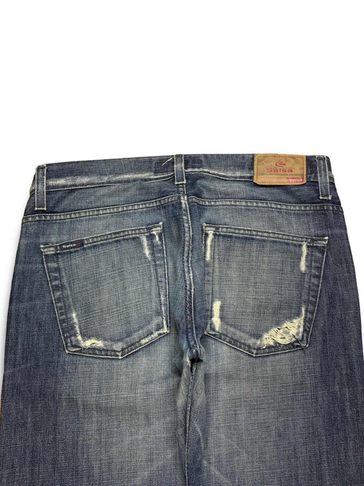 Japanese Brand Vintage Japanese Brand Faded Wash Style Baggy Jeans Size US 34 / EU 50 - 8 Thumbnail