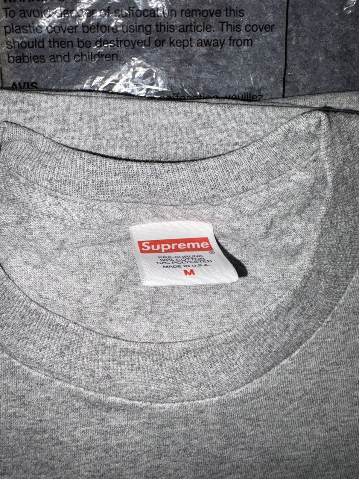Supreme Supreme Still Talking Shit Tee Grey Size US M / EU 48-50 / 2 - 3 Thumbnail